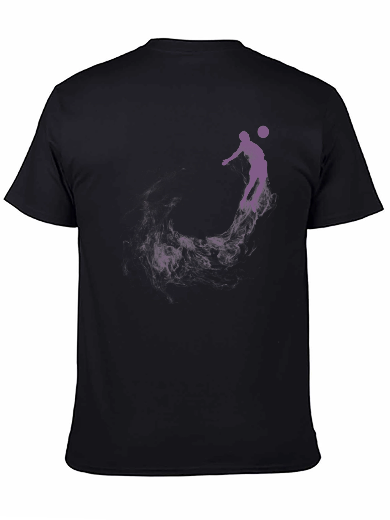 Basketball Silhouette Graphic Tee - Black