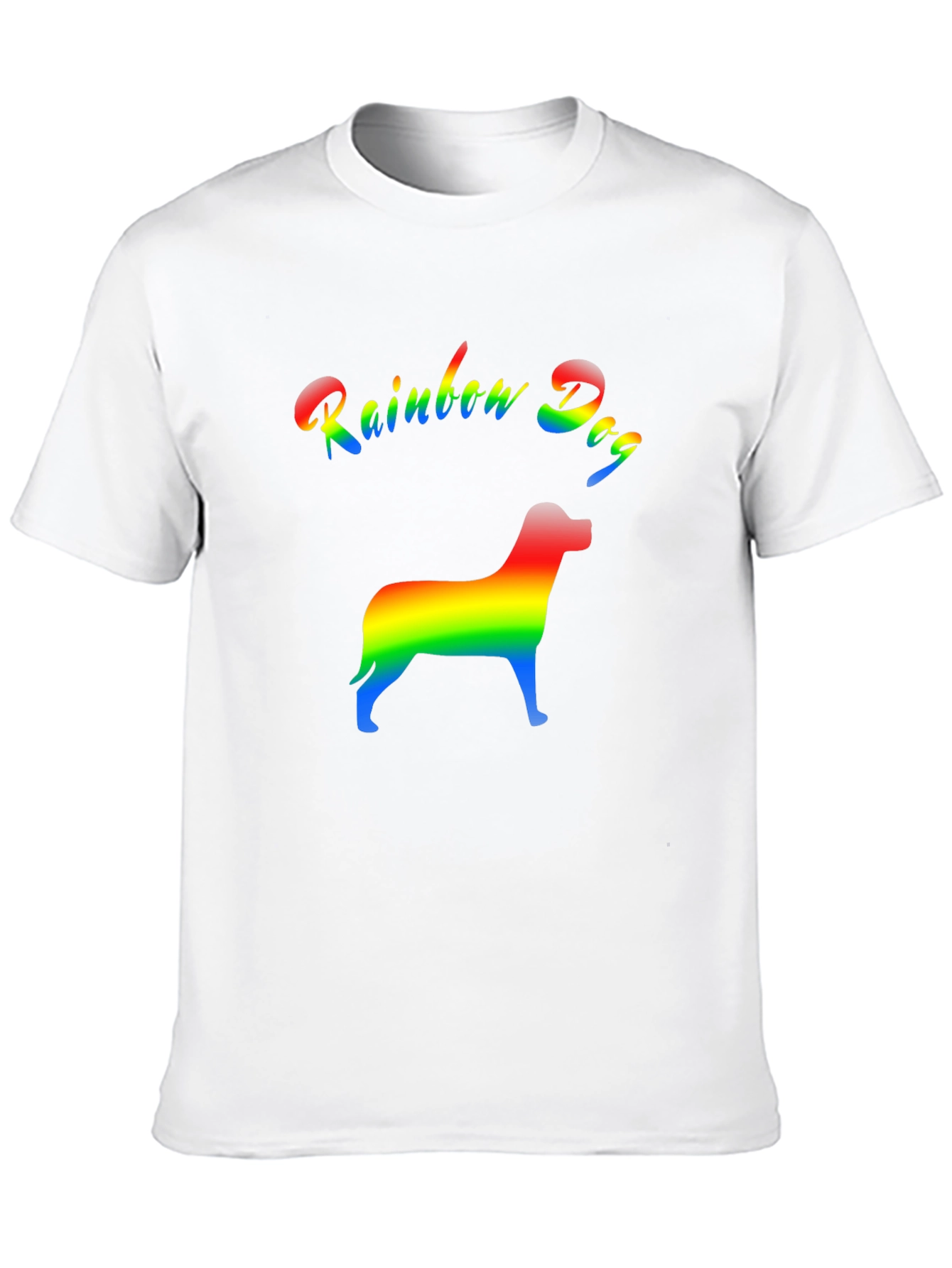 Rainbow Dog Graphic T-Shirt