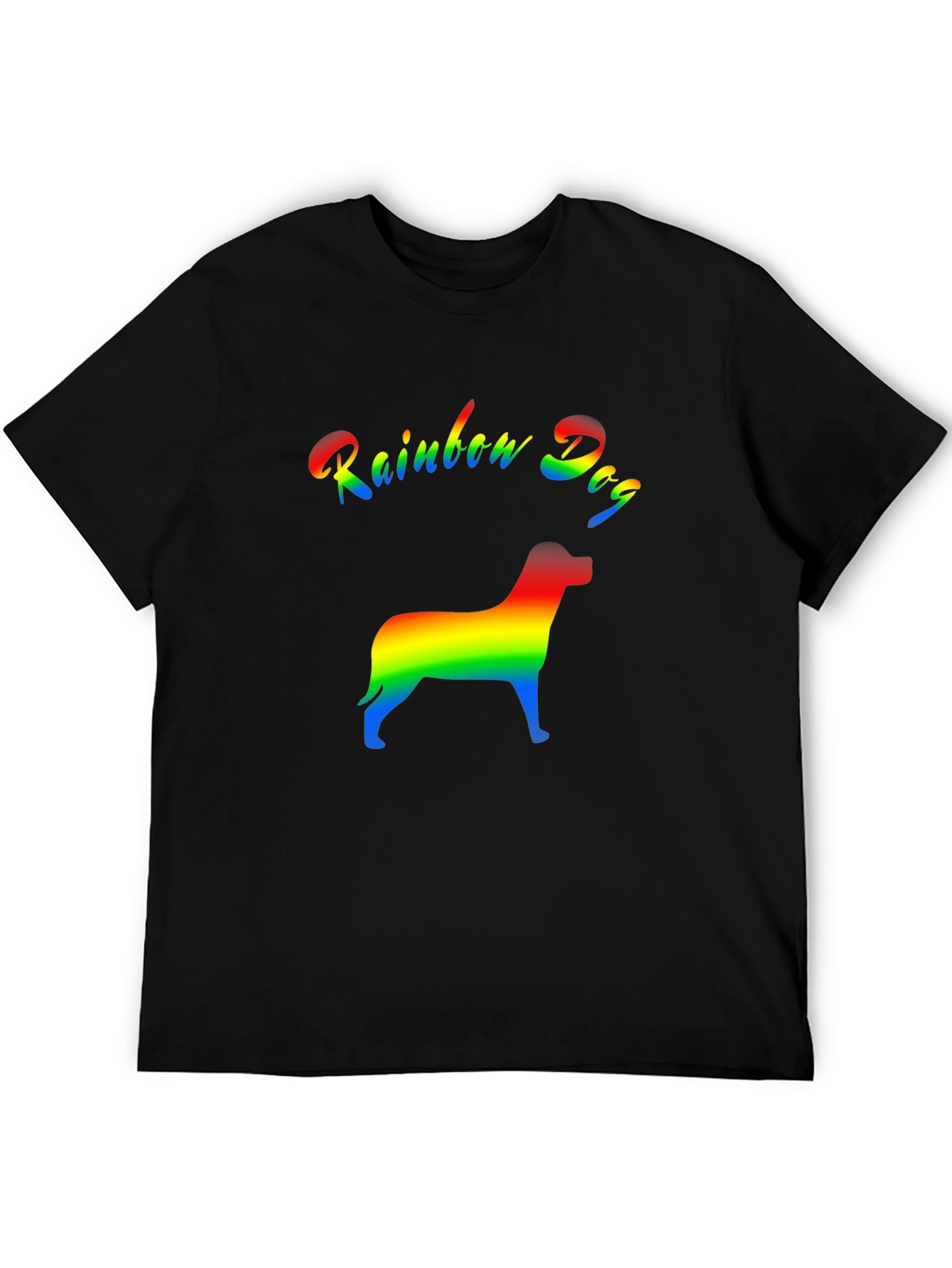Rainbow Dog Graphic T-Shirt