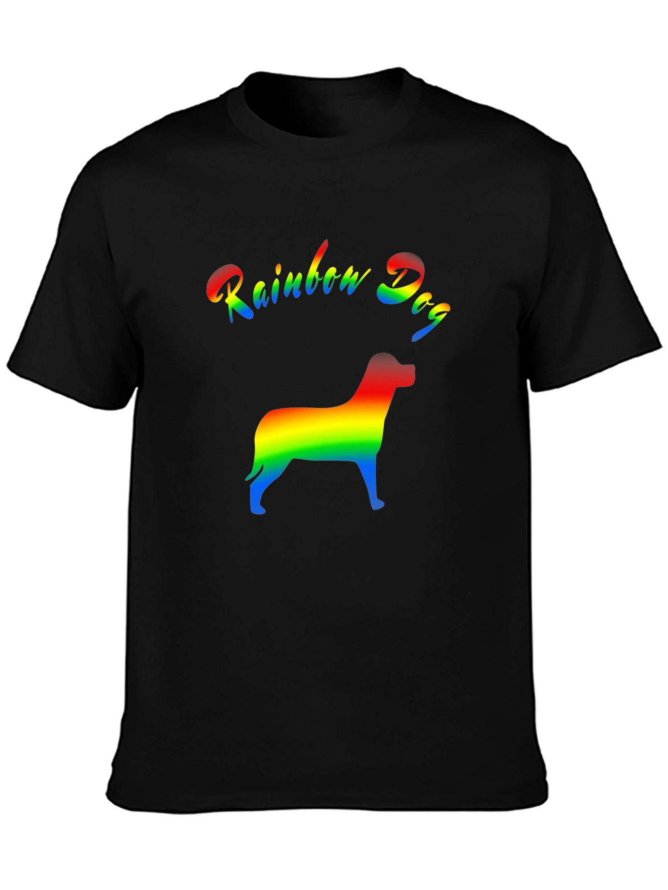 Rainbow Dog Graphic T-Shirt