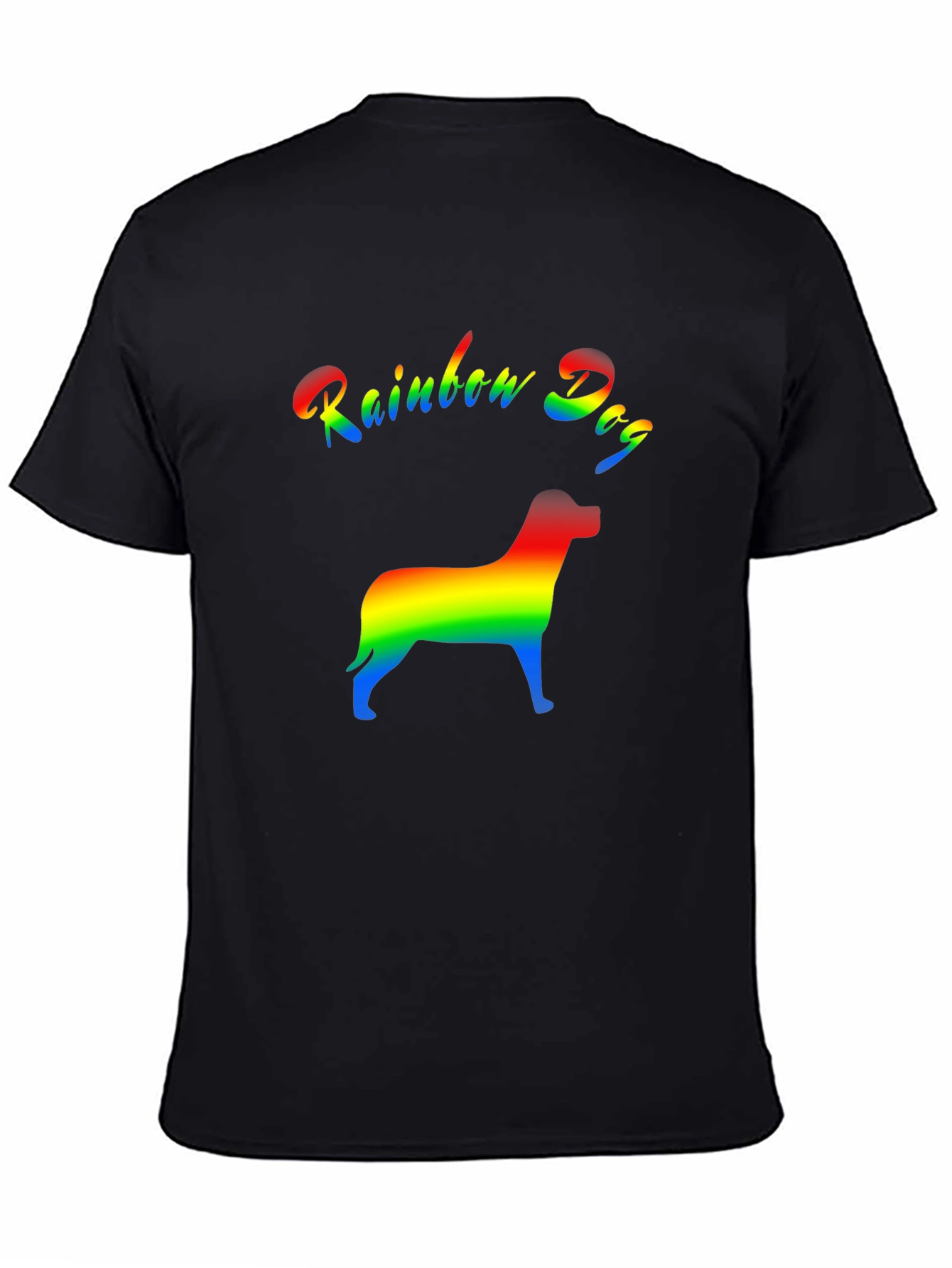 Rainbow Dog Graphic T-Shirt