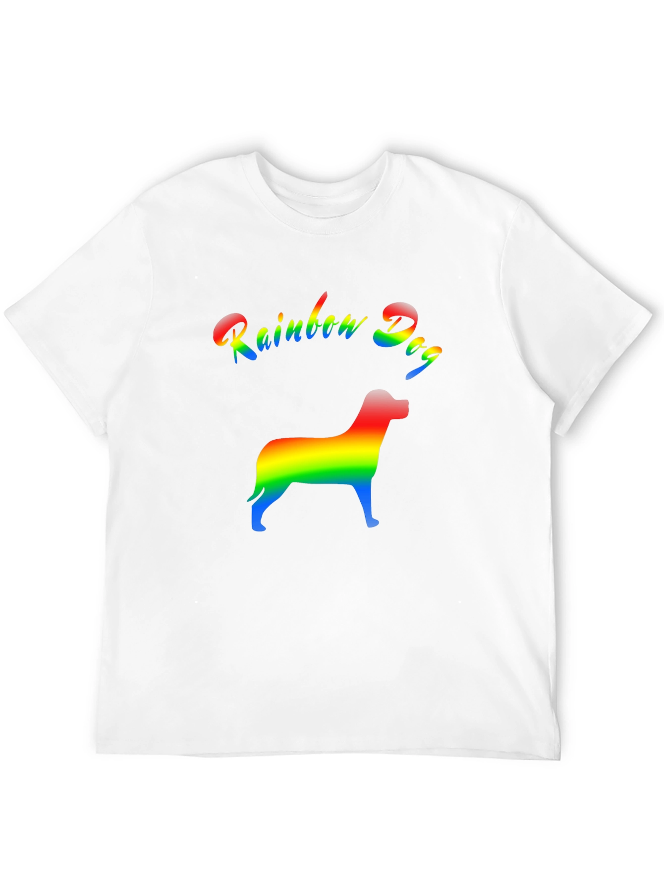 Rainbow Dog Graphic T-Shirt