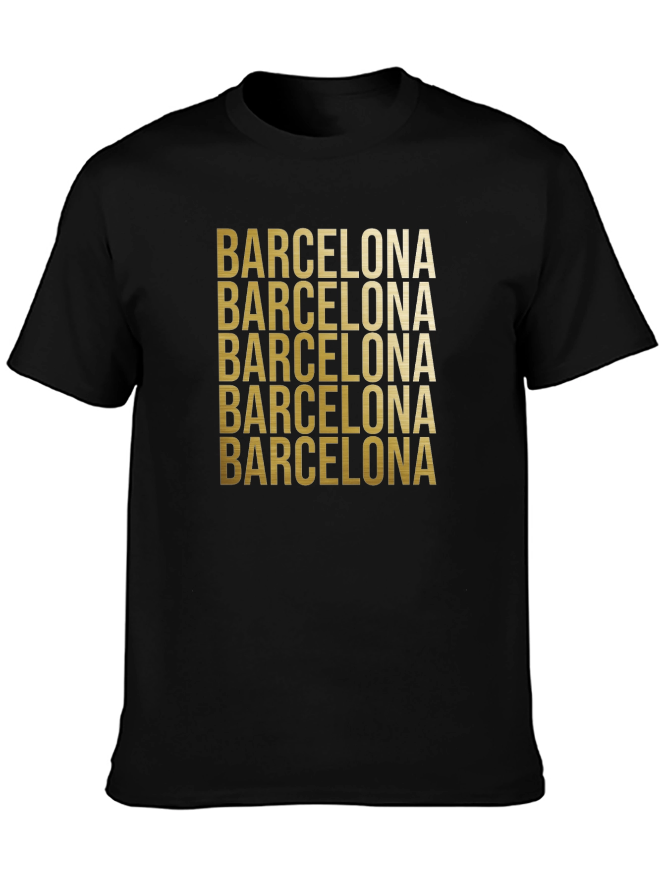 Barcelona Graphic Print Crew Neck T-Shirt