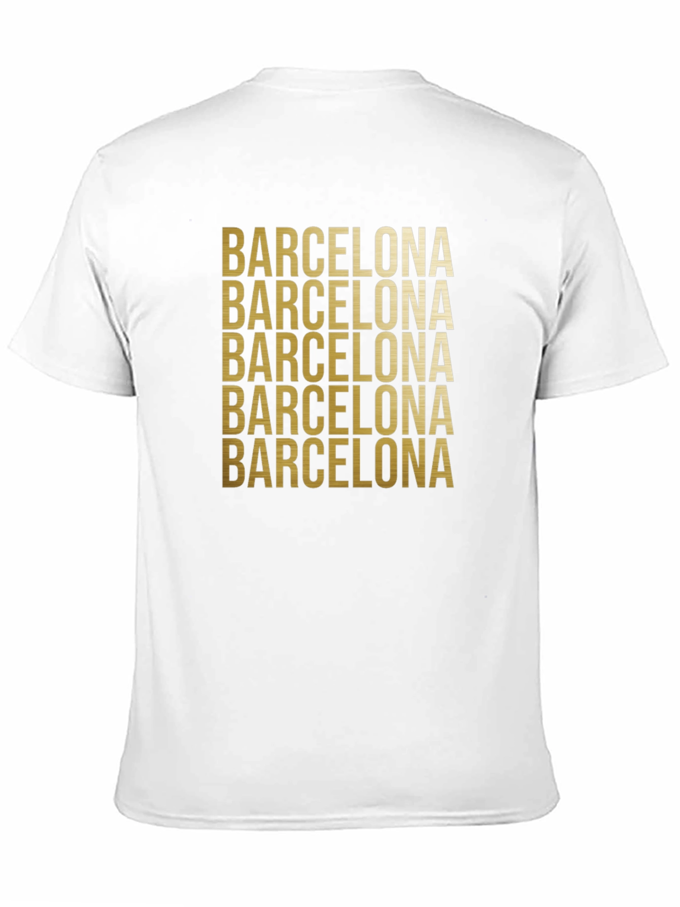 Barcelona Graphic Print Crew Neck T-Shirt