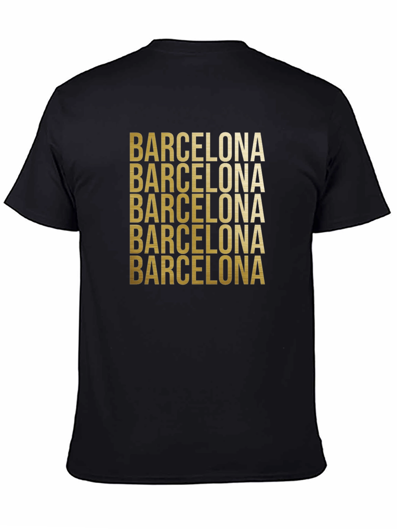 Barcelona Graphic Print Crew Neck T-Shirt