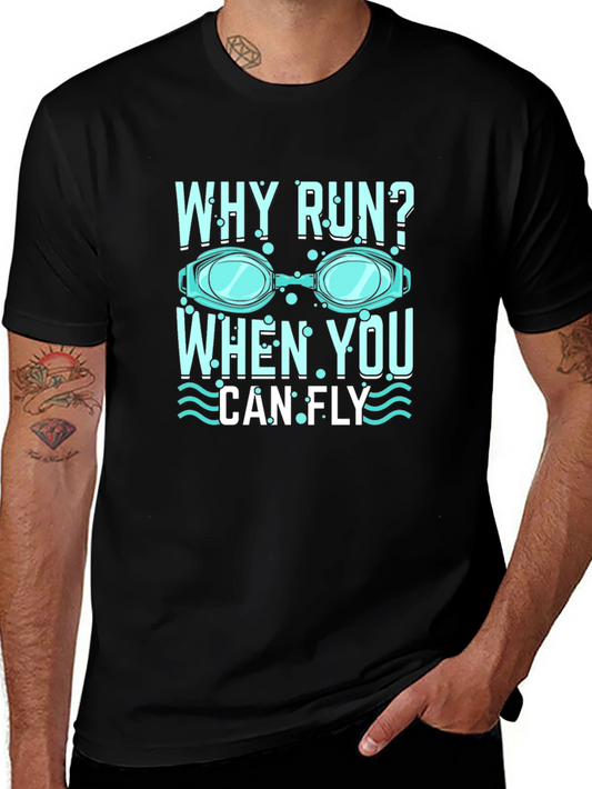 Why Run Swim T-Shirt - Lightweight Cotton Tee