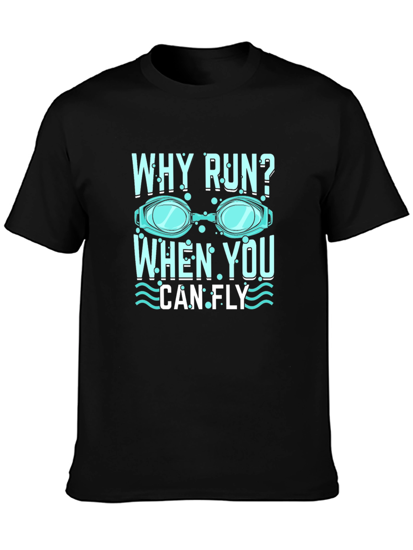 Why Run Swim T-Shirt - Lightweight Cotton Tee