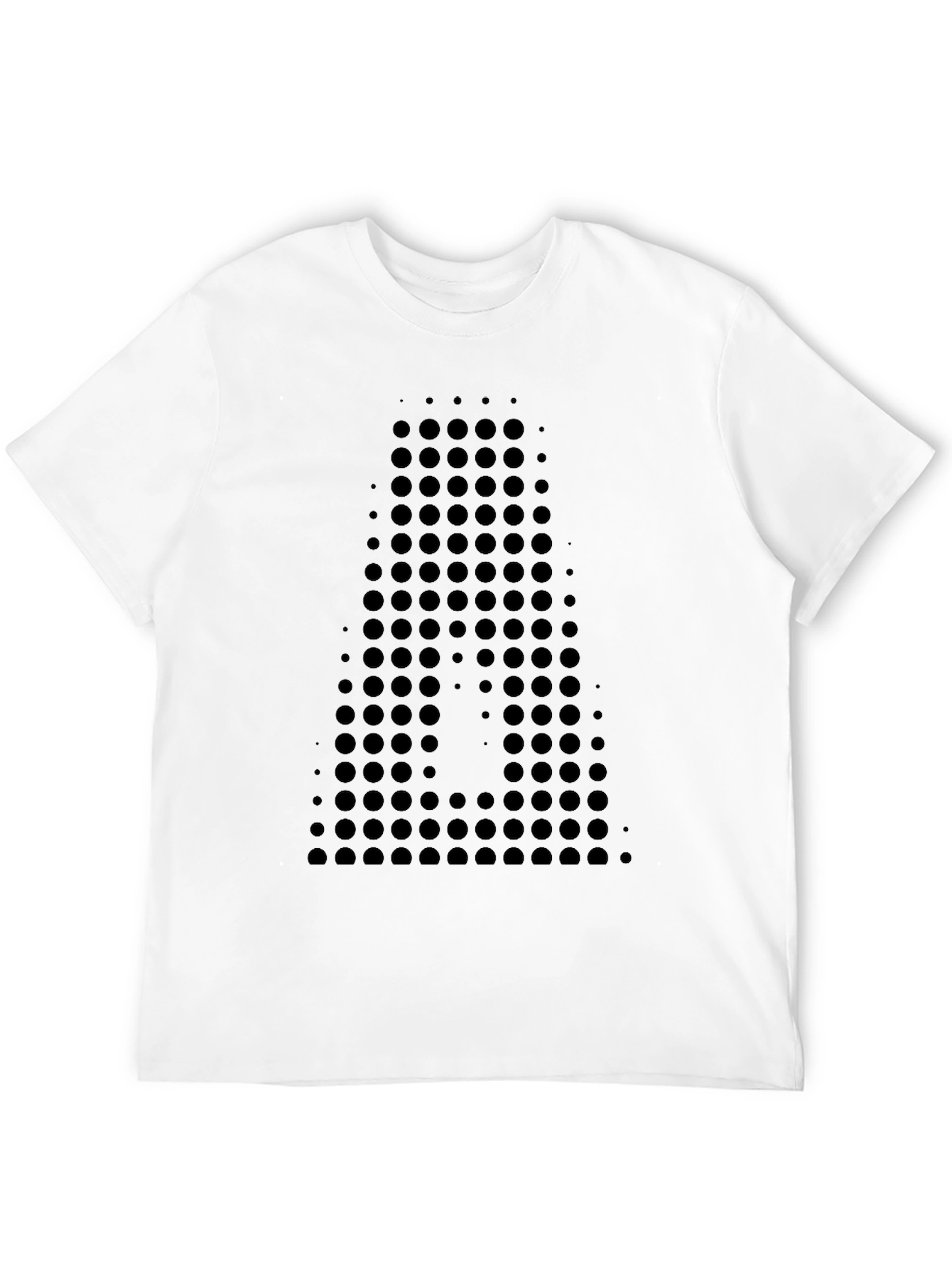 Abstract Dot Pattern Black T-Shirt