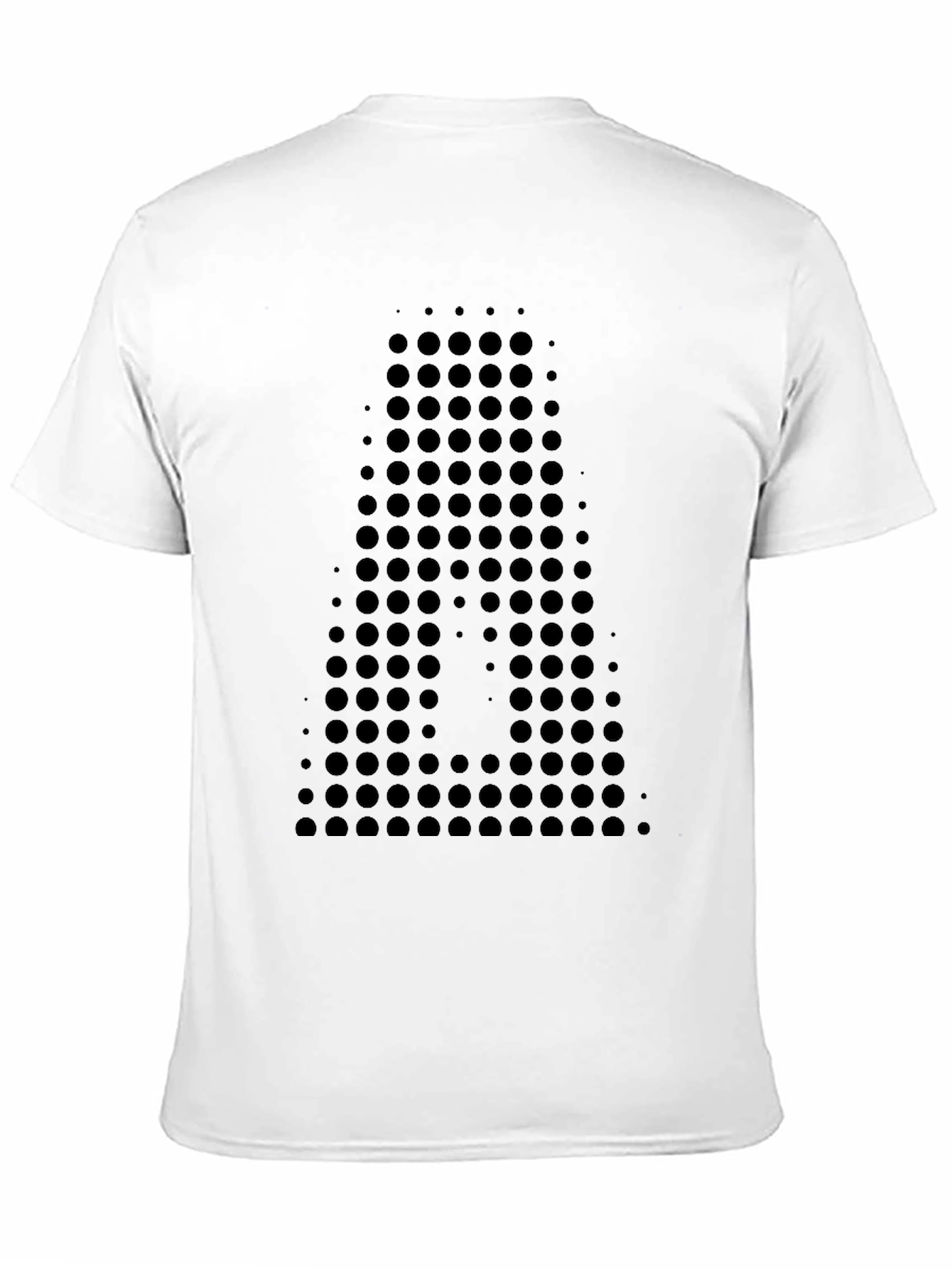 Abstract Dot Pattern Black T-Shirt