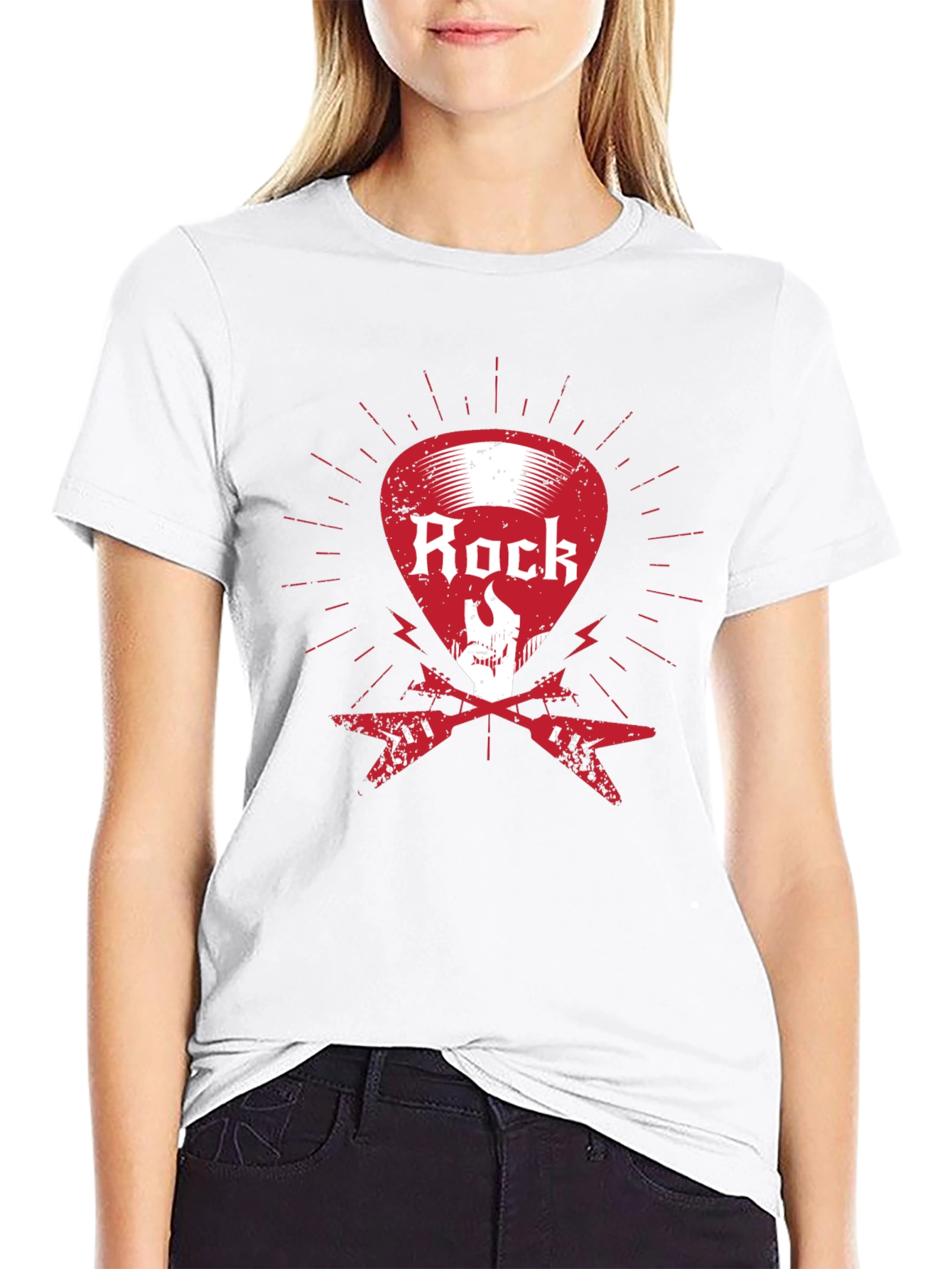 Rock Music Graphic T-Shirt - Black Cotton Tee