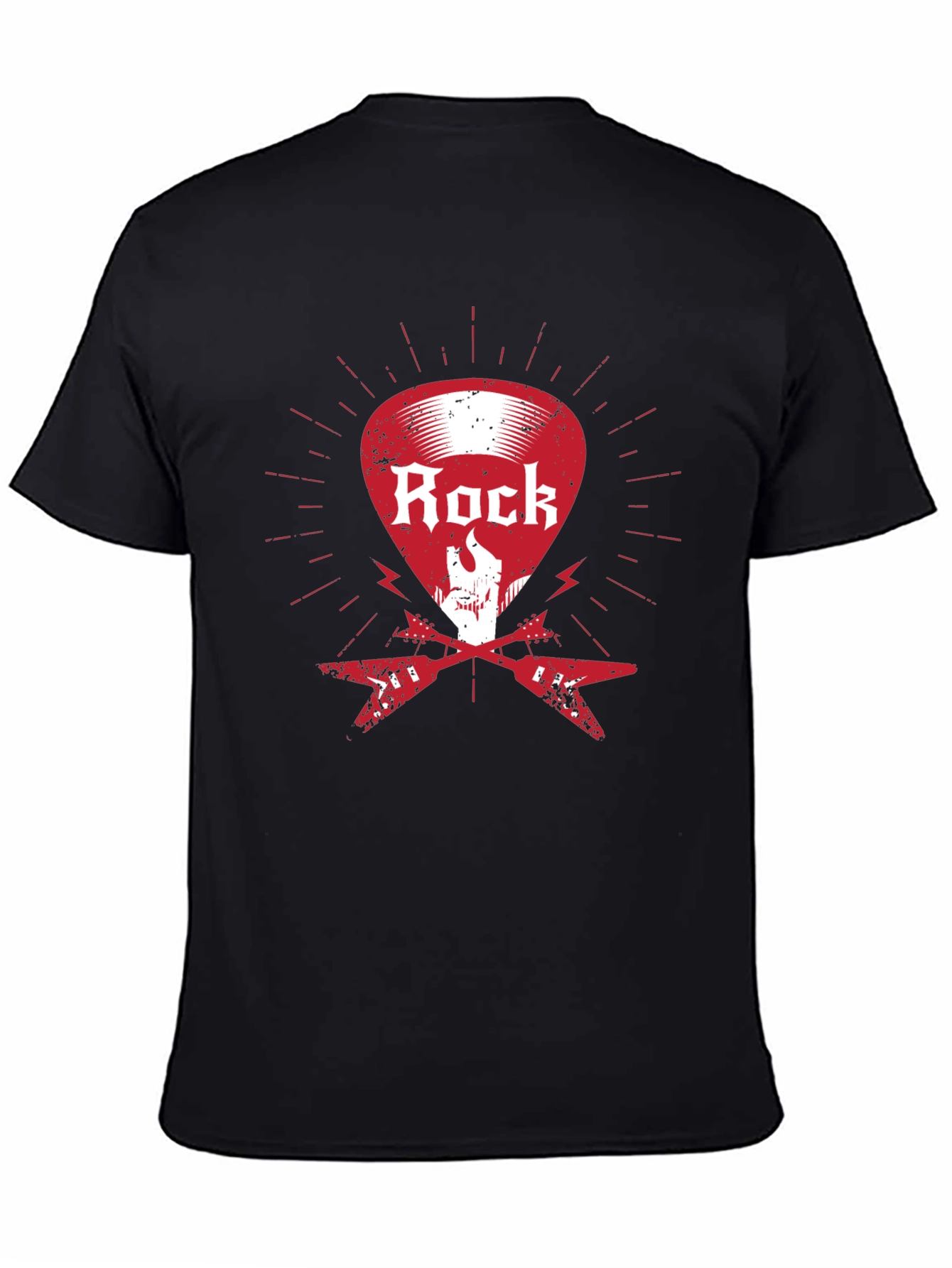 Rock Music Graphic T-Shirt - Black Cotton Tee