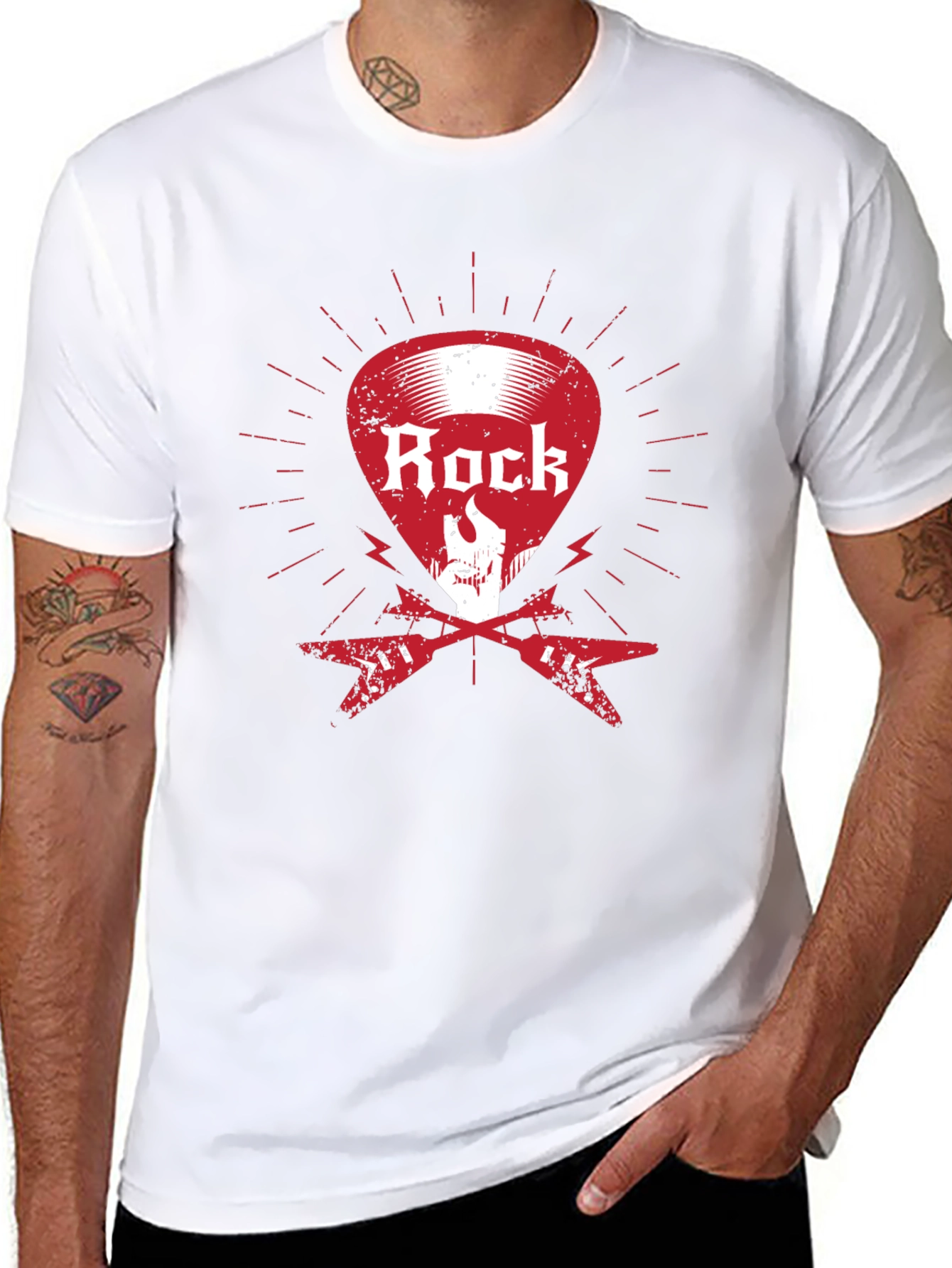Rock Music Graphic T-Shirt - Black Cotton Tee