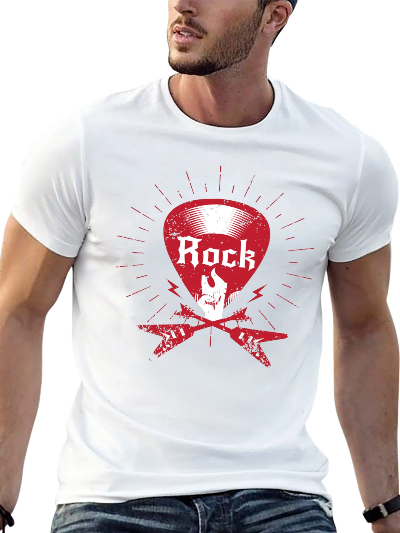 Rock Music Graphic T-Shirt - Black Cotton Tee