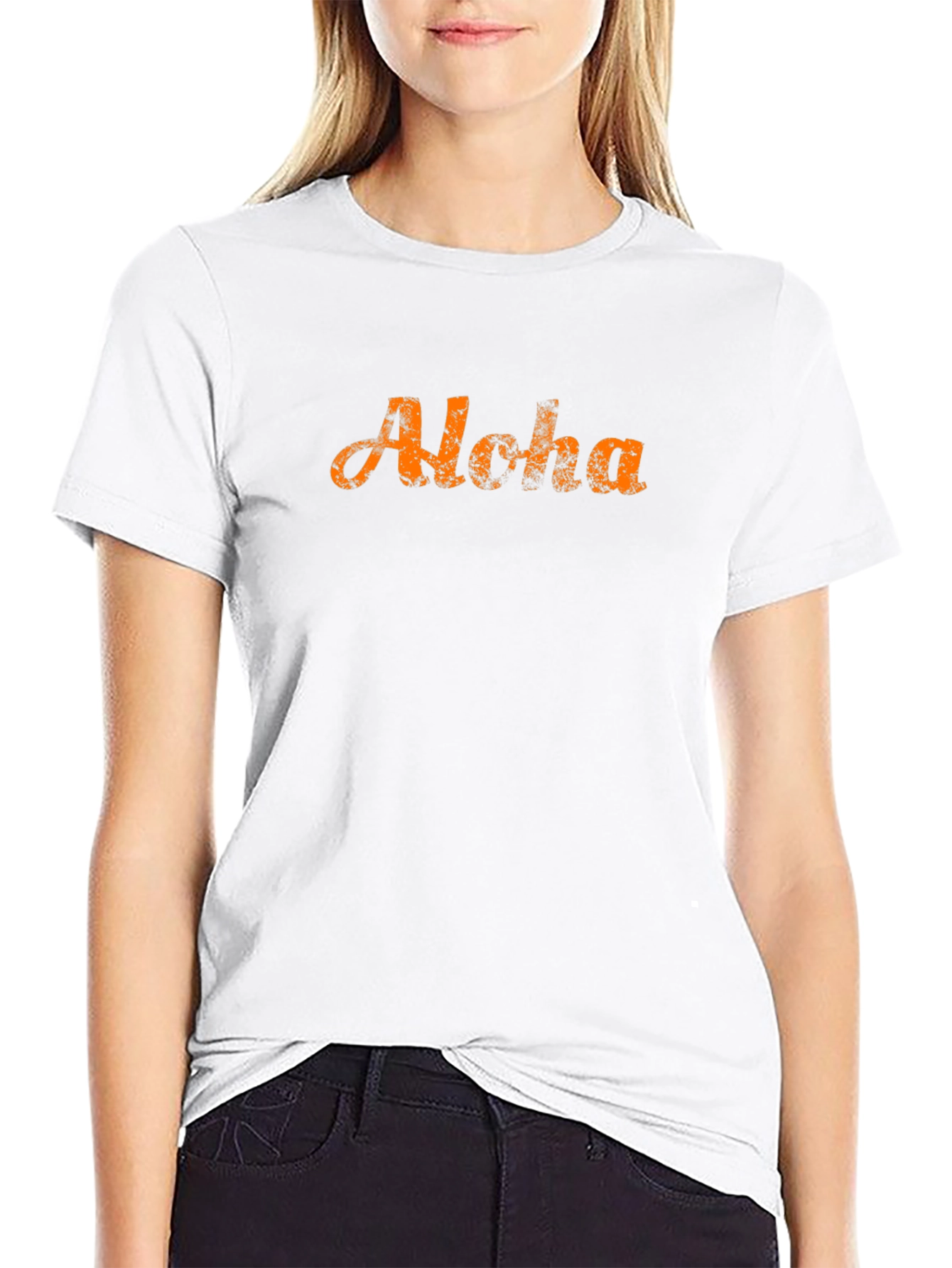 Aloha Graphic T-Shirt - Casual Black Tee