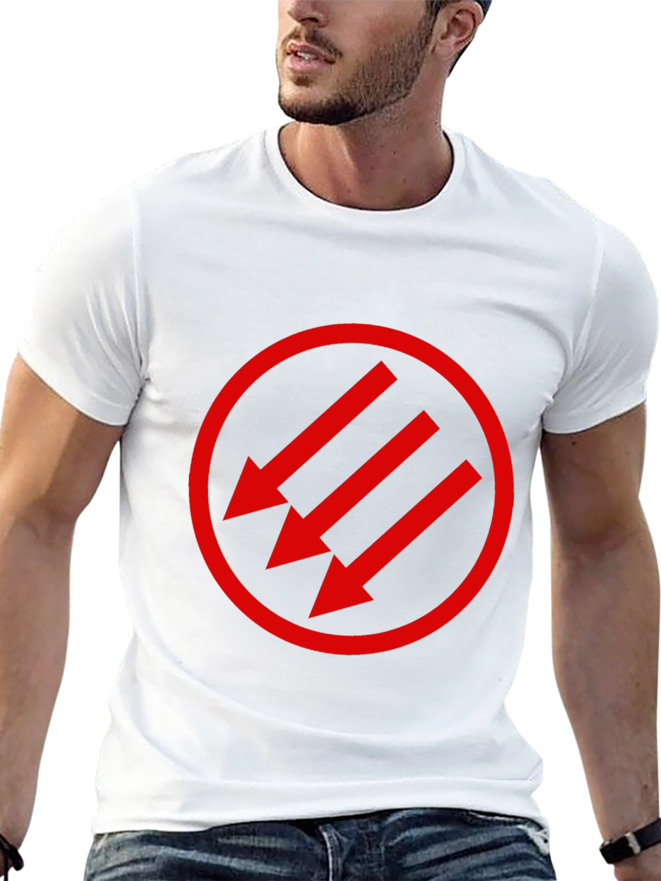 Antifascist Three Arrows Symbol T-Shirt