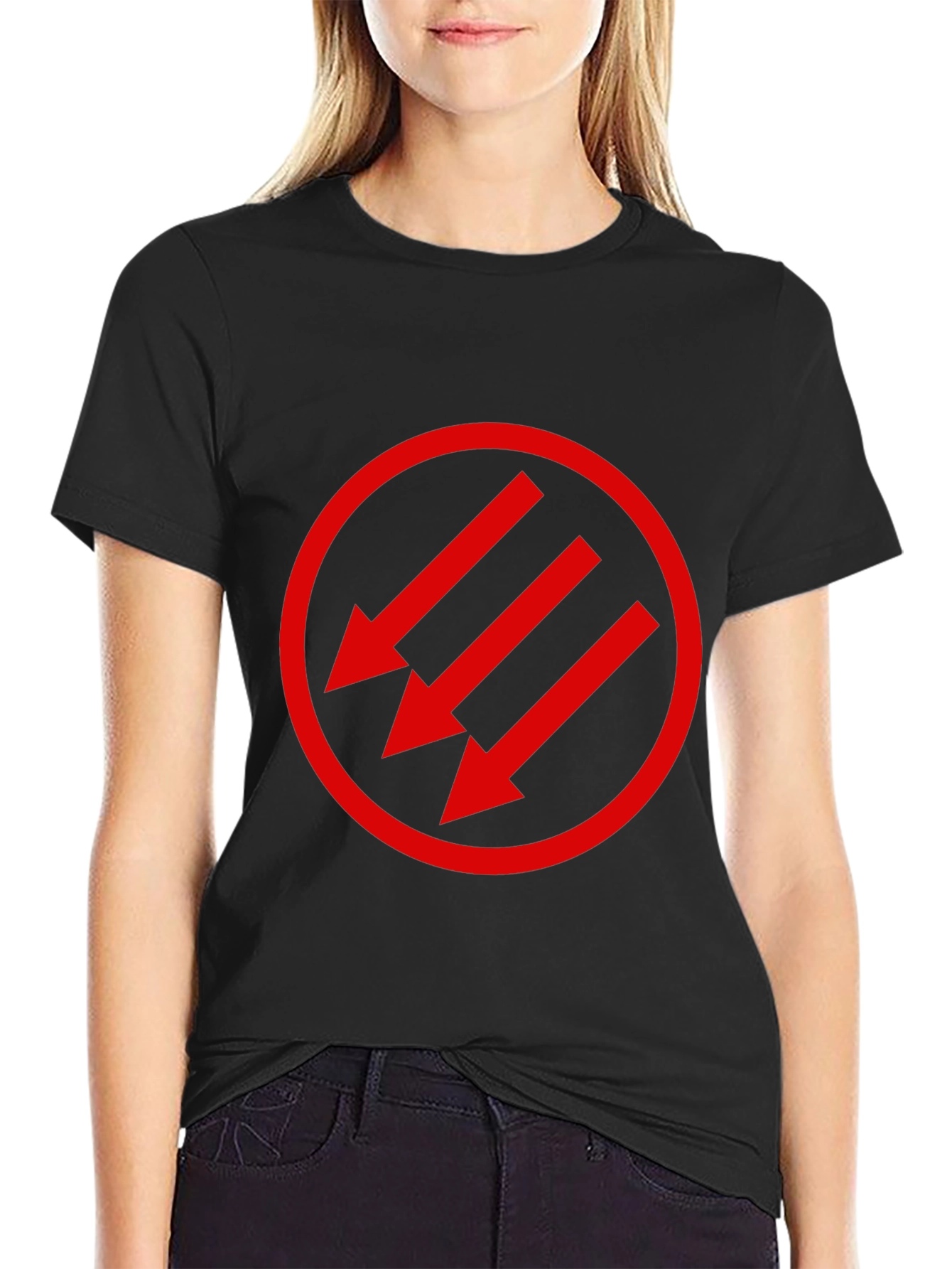 Antifascist Three Arrows Symbol T-Shirt
