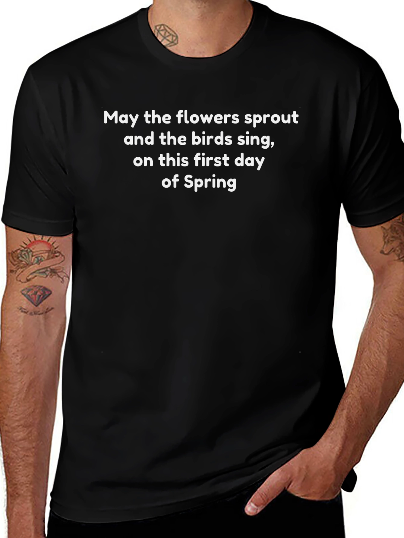 Spring Flowers & Birds Graphic Tee - Unisex