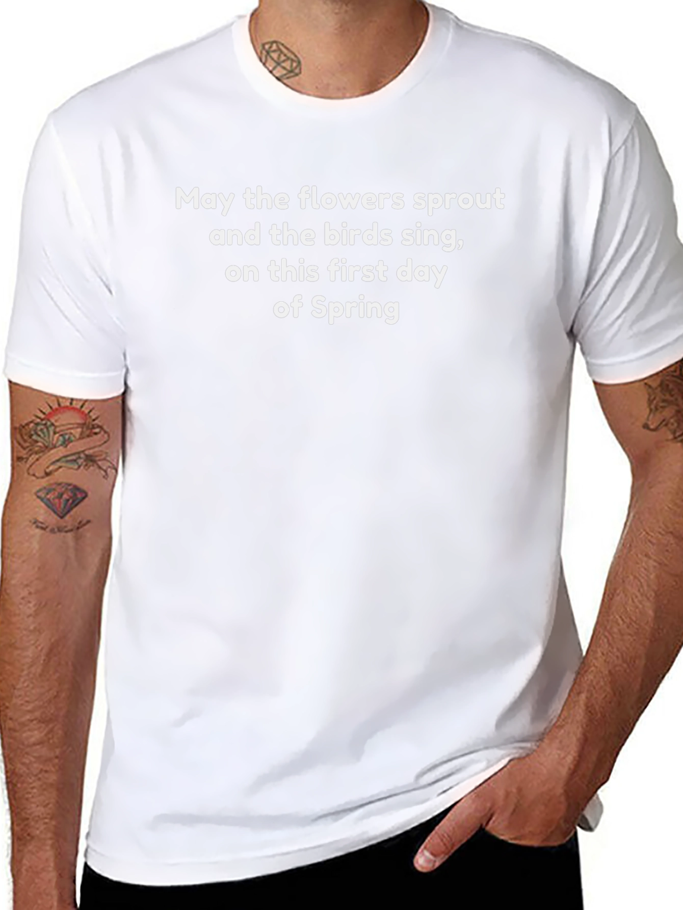 Spring Flowers & Birds Graphic Tee - Unisex