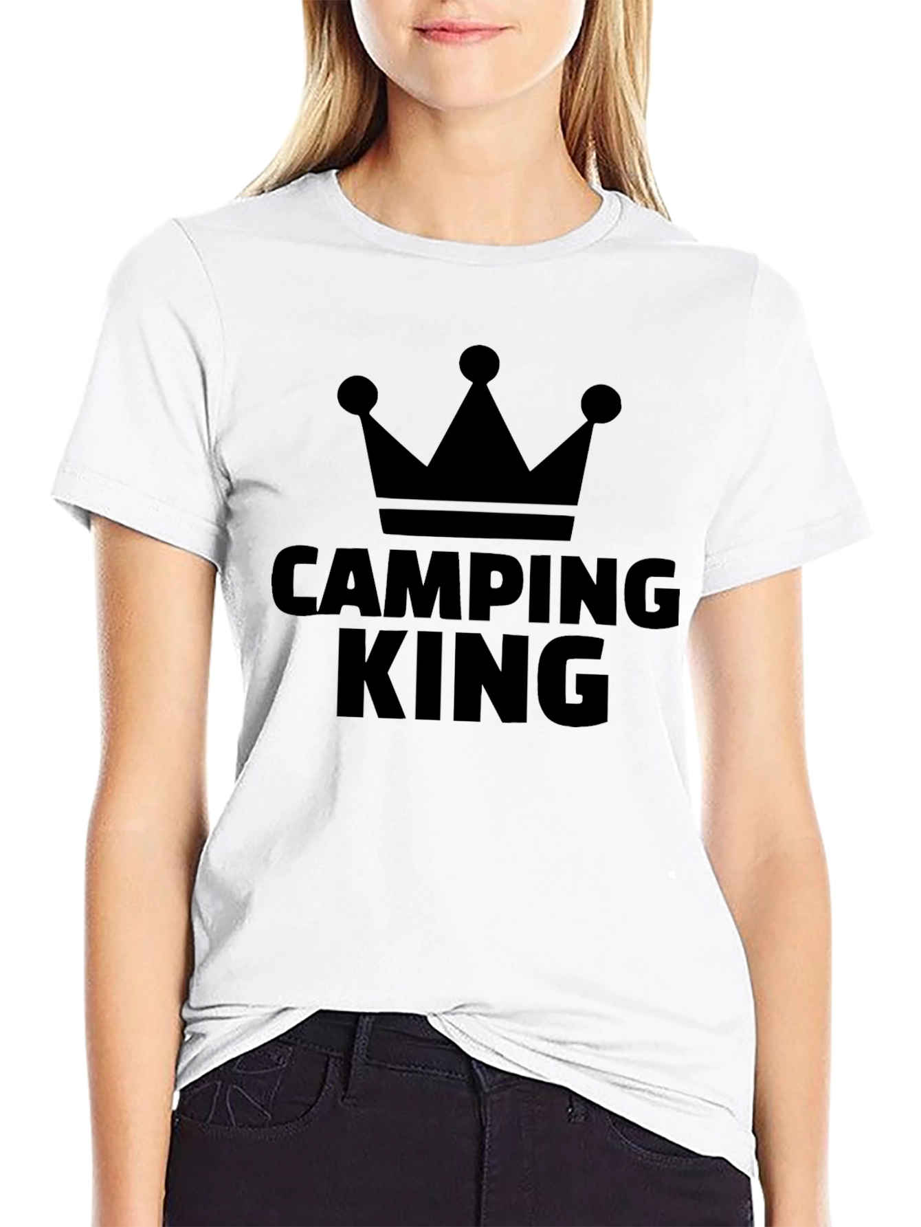 Camping King Black T-Shirt