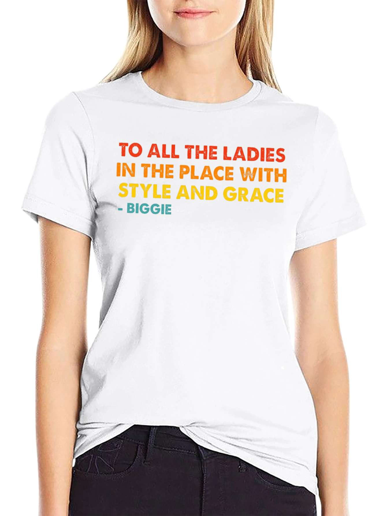 Biggie Smalls Ladies Style and Grace Graphic Tee