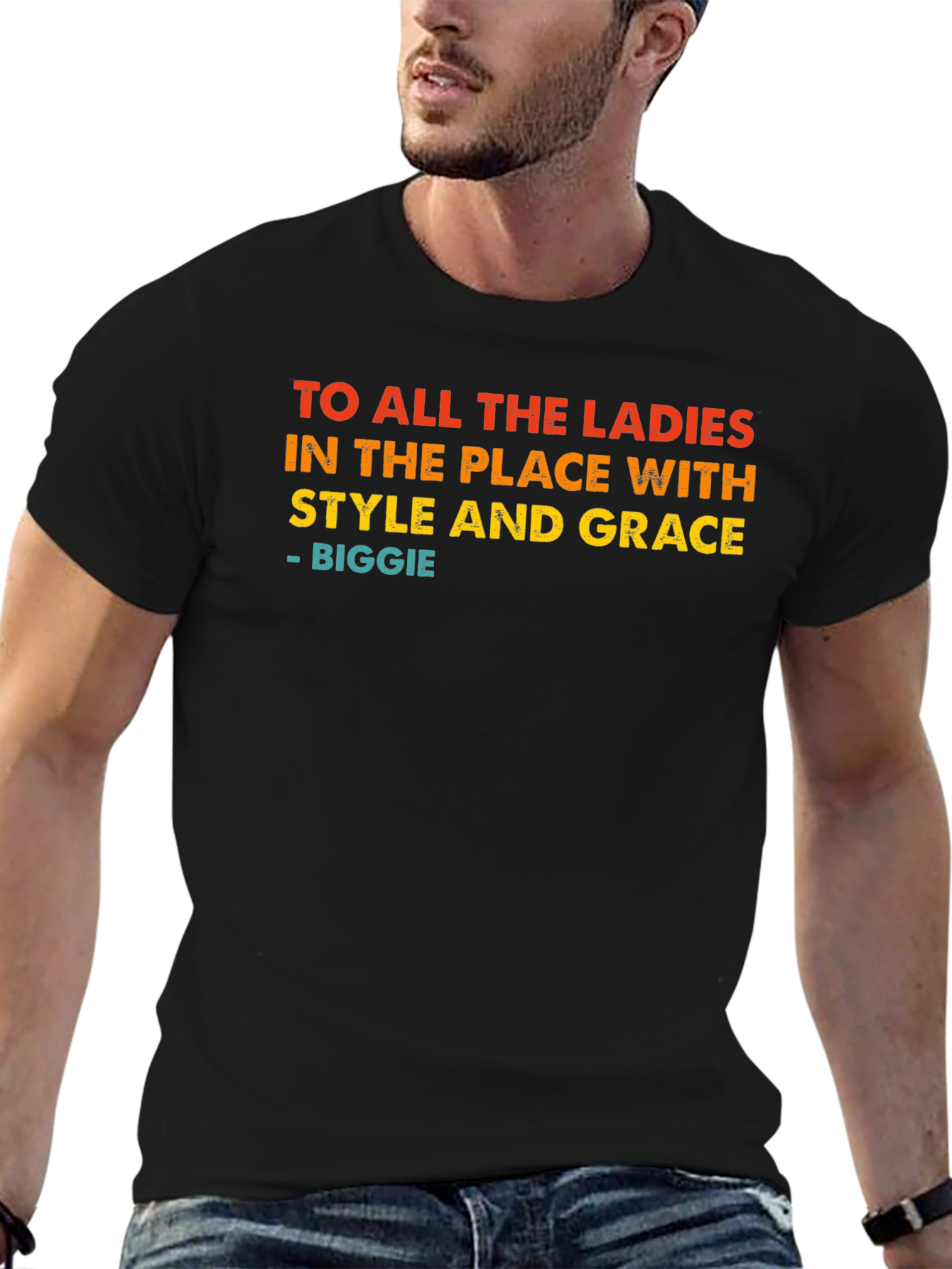 Biggie Smalls Ladies Style and Grace Graphic Tee