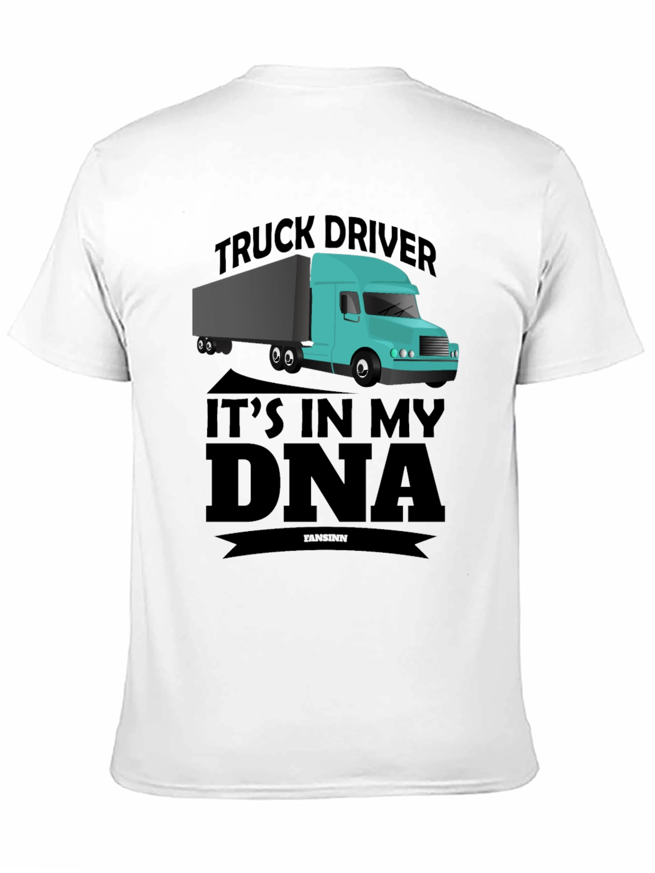 Truck Driver DNA Graphic Tee - Black Casual T-Shirt