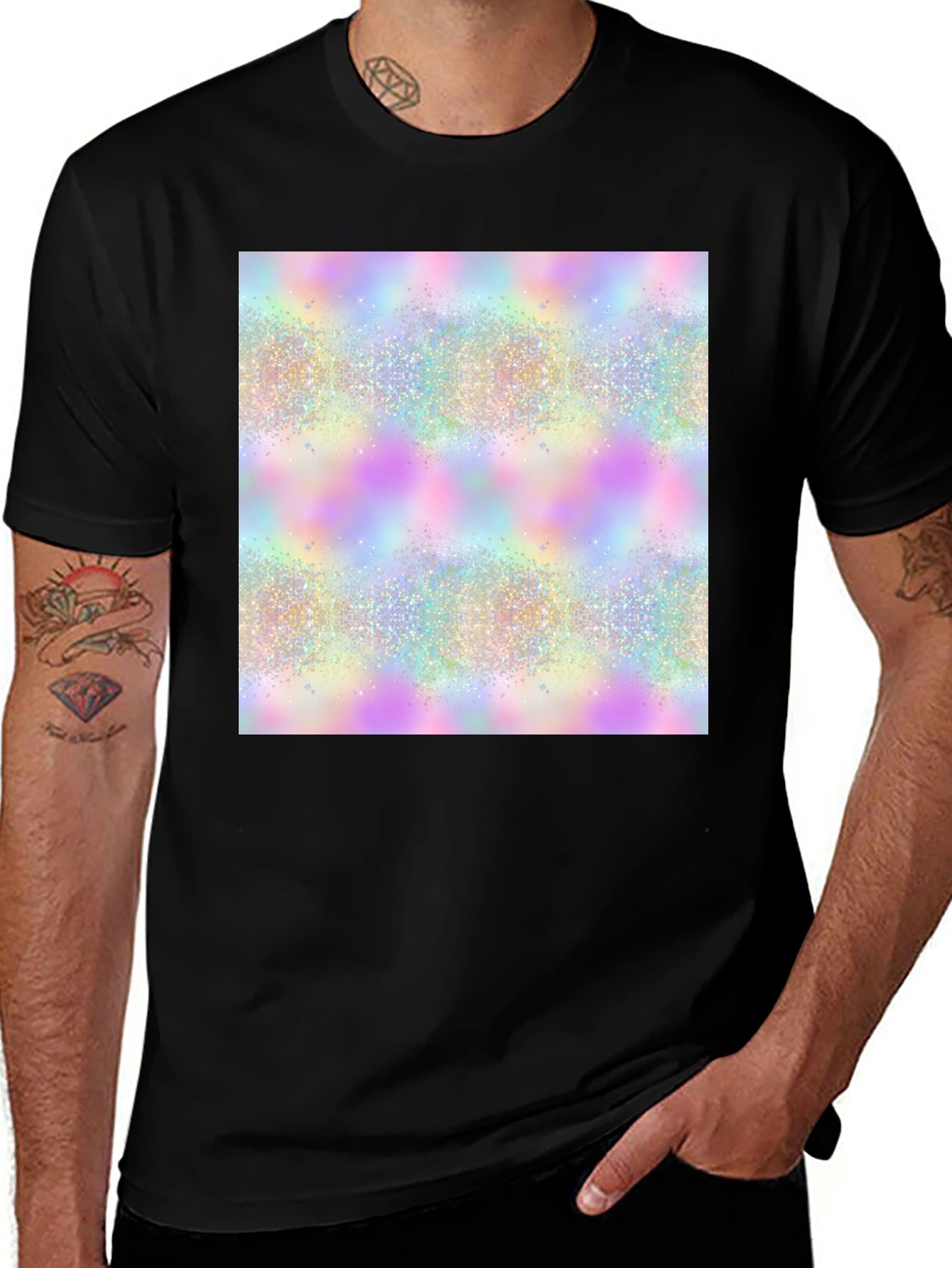 Abstract Pastel Sparkle T-Shirt