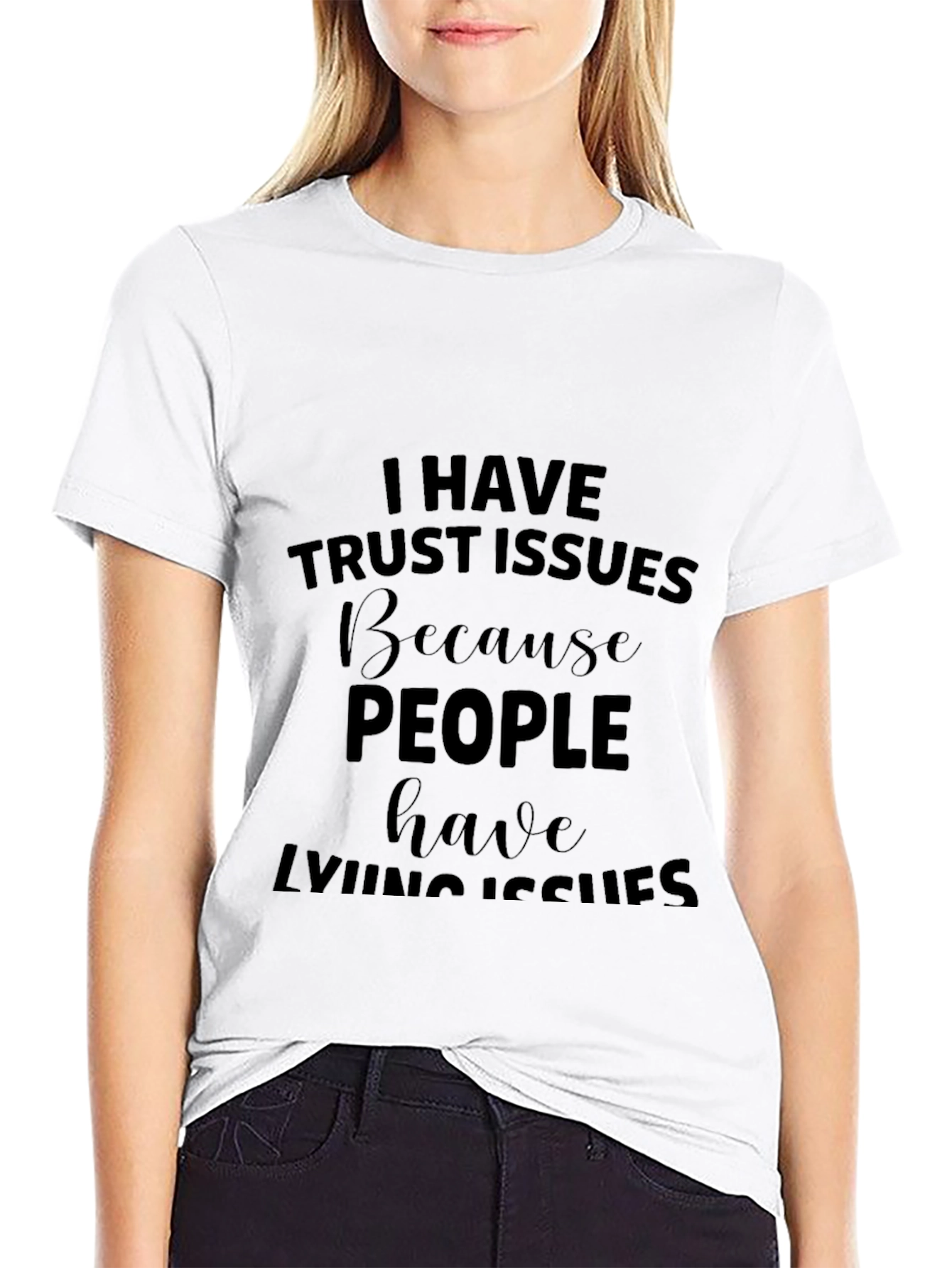 Trust Issues Mens Black T-Shirt