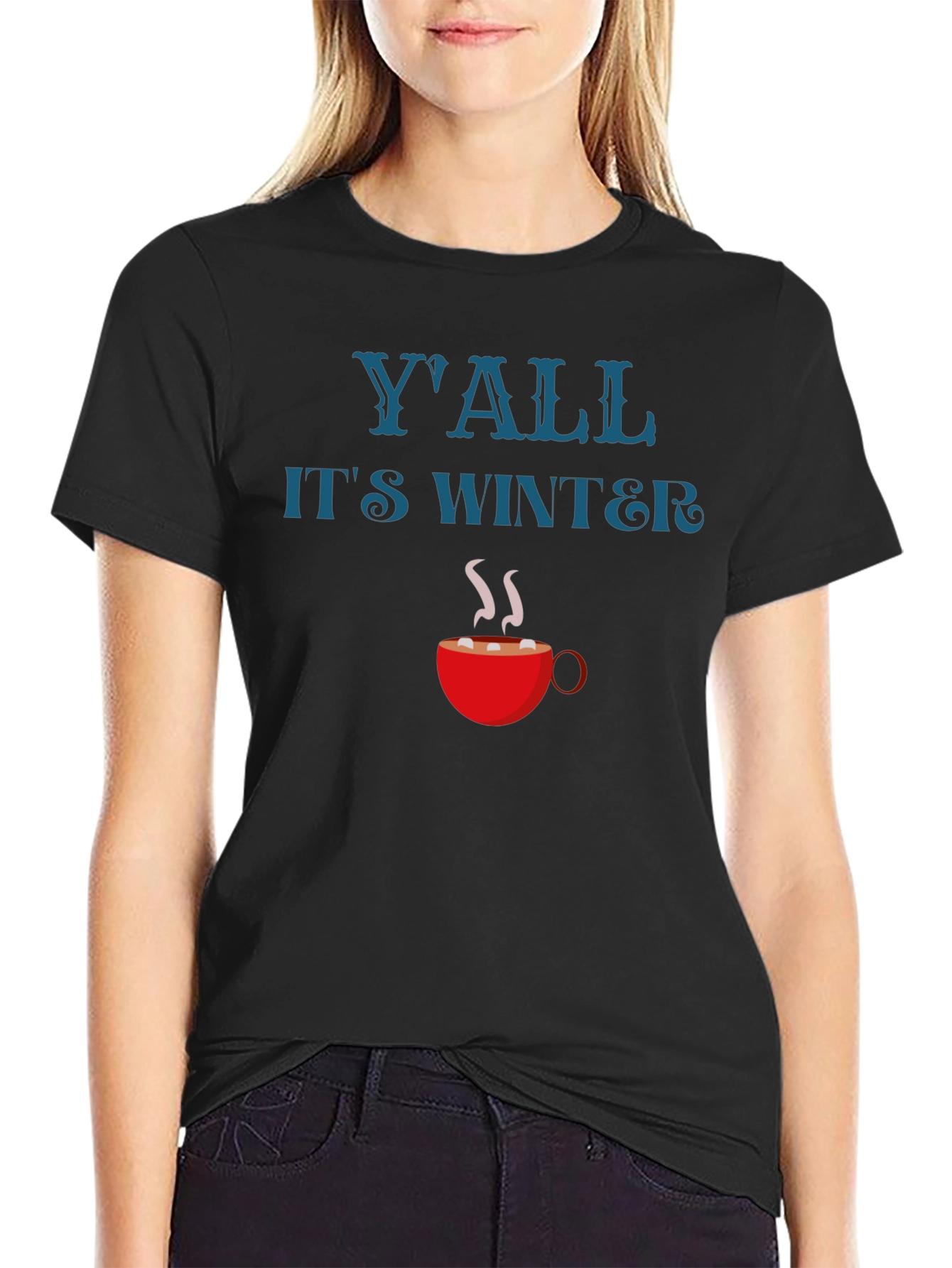 Yall Its Winter Holiday Graphic T-Shirt