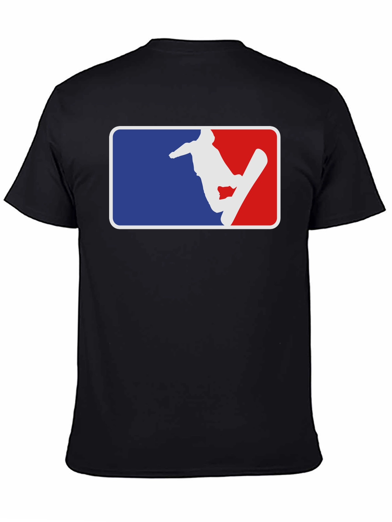 Snowboarder Graphic Tee - Blue & Red