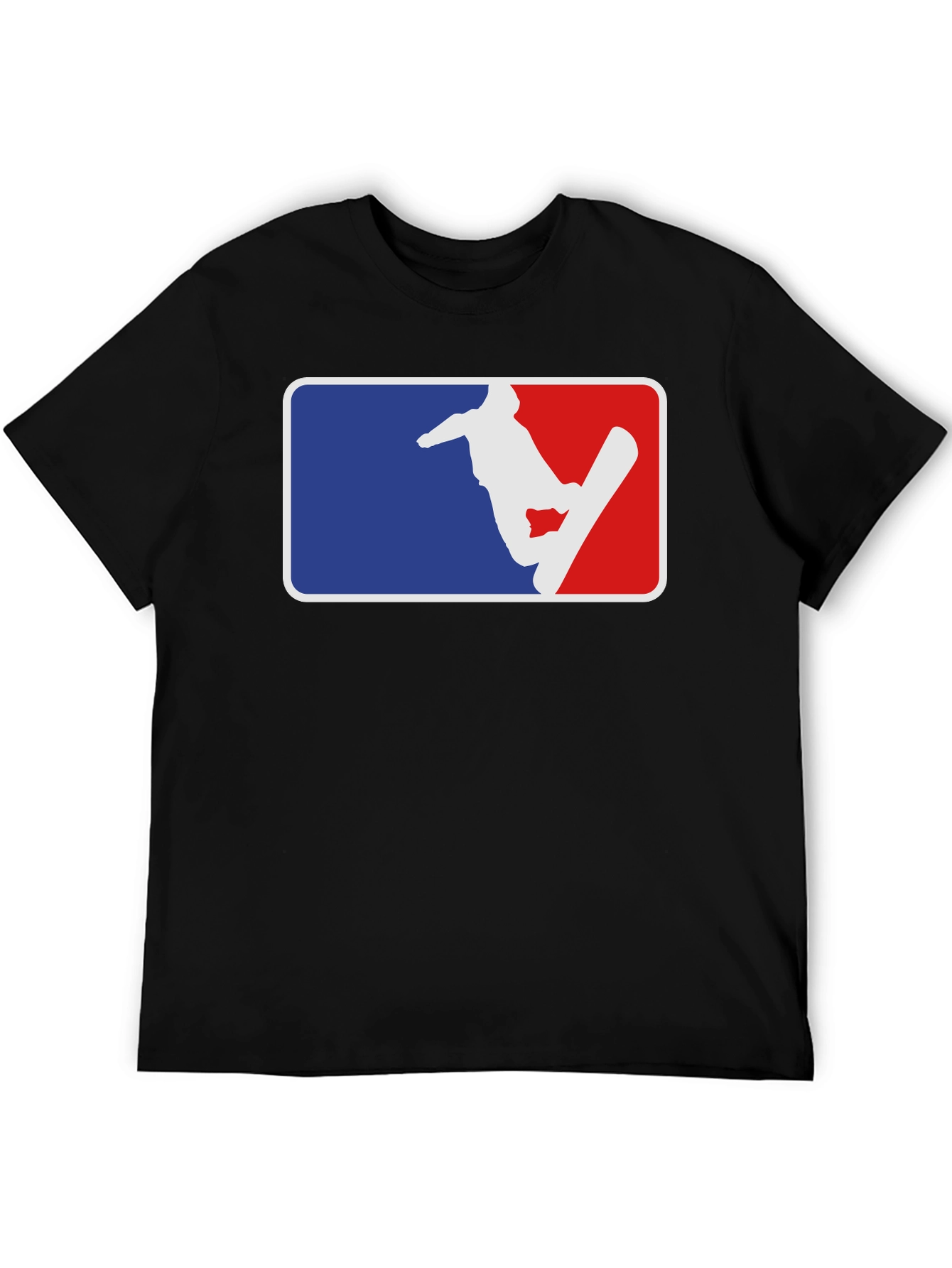 Snowboarder Graphic Tee - Blue & Red