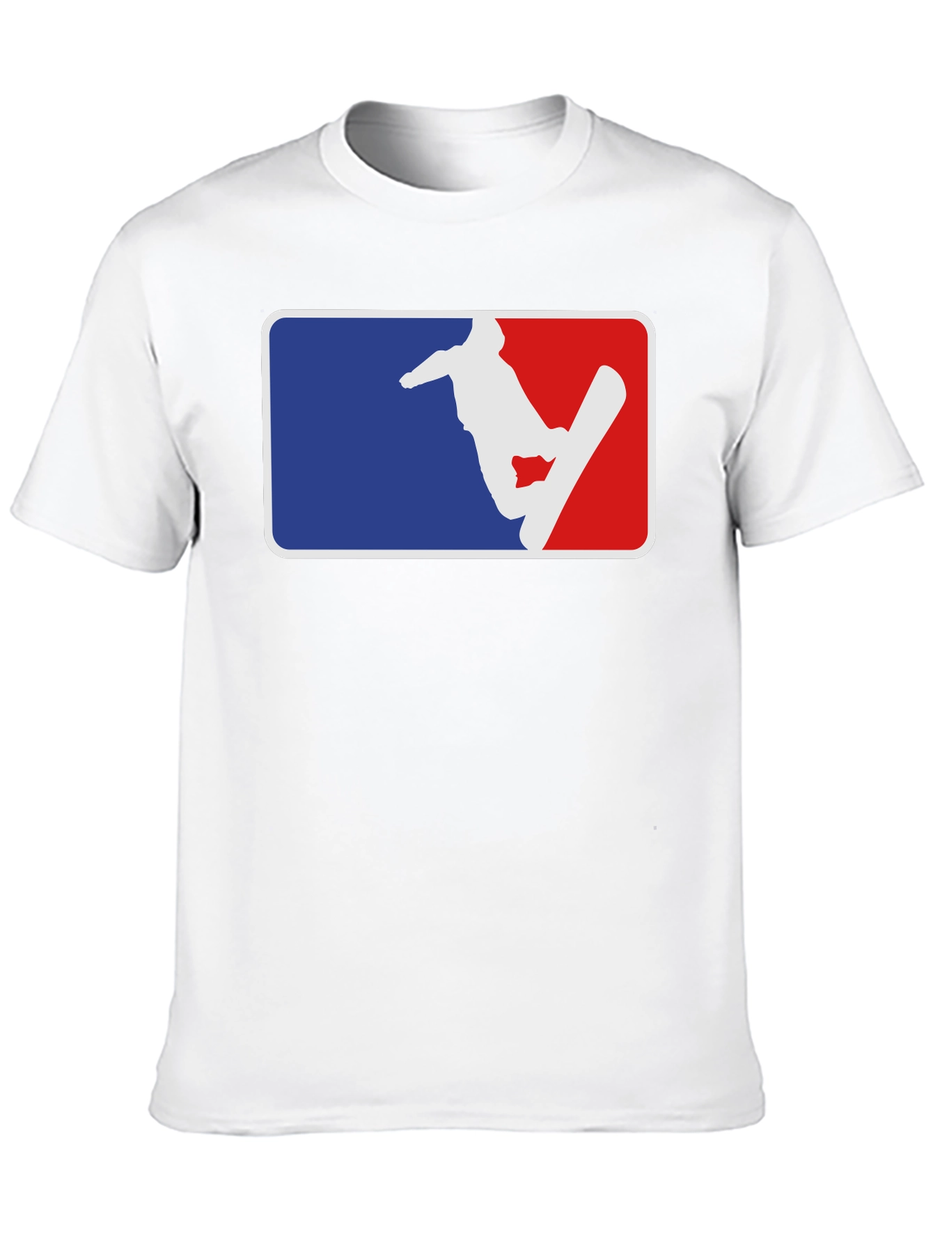 Snowboarder Graphic Tee - Blue & Red