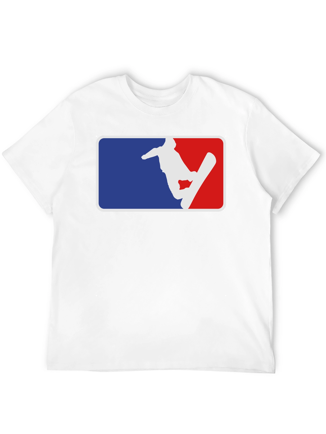 Snowboarder Graphic Tee - Blue & Red