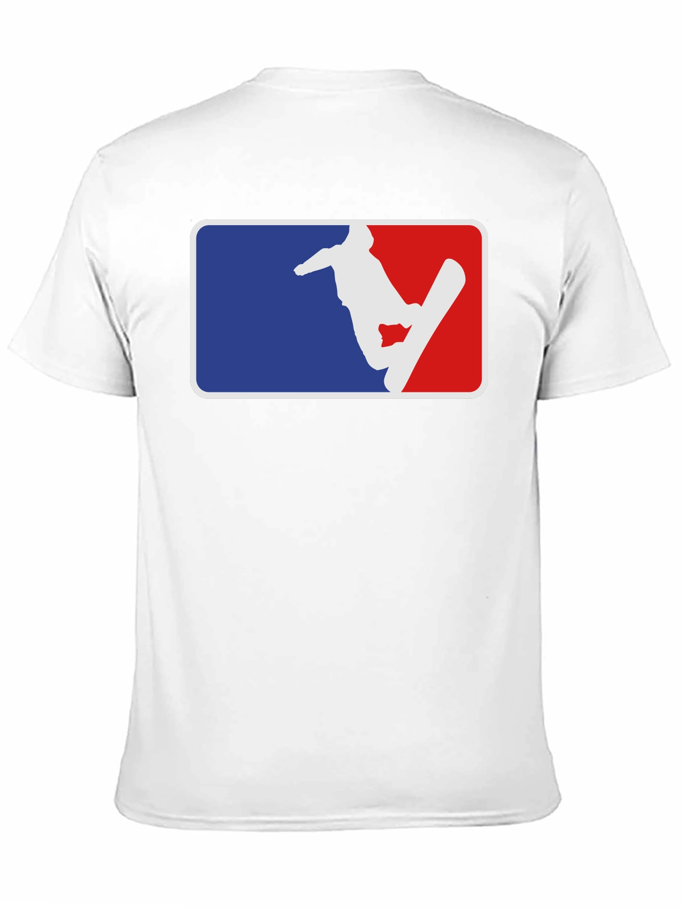 Snowboarder Graphic Tee - Blue & Red