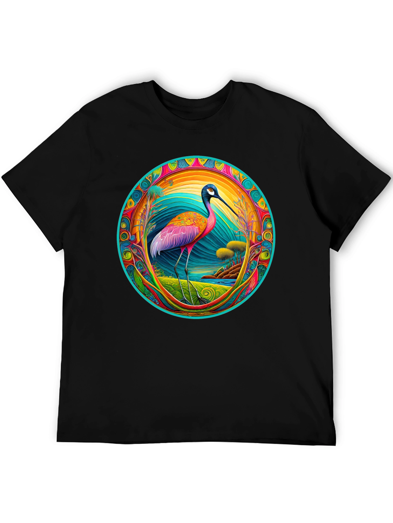 Psychedelic Ibis Graphic T-Shirt