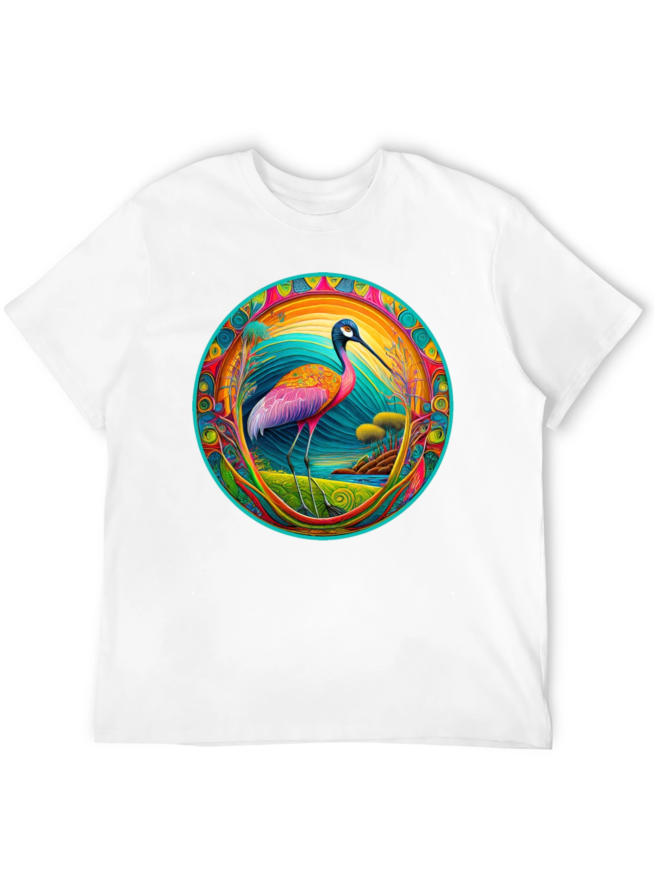 Psychedelic Ibis Graphic T-Shirt