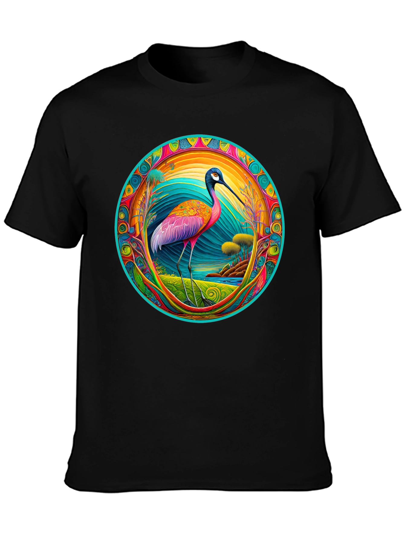 Psychedelic Ibis Graphic T-Shirt