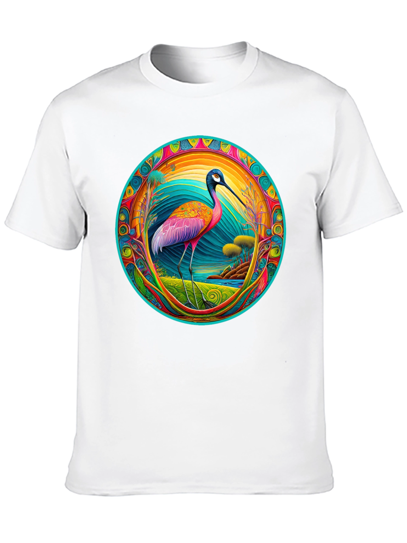 Psychedelic Ibis Graphic T-Shirt