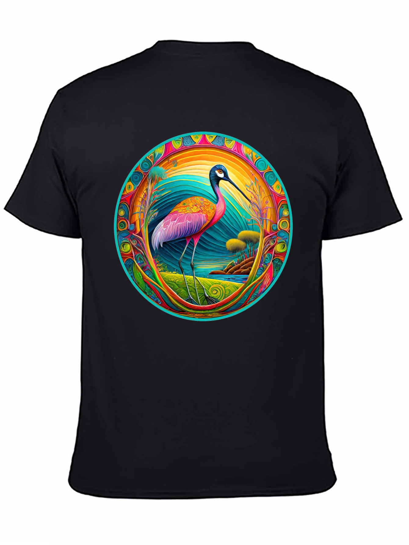 Psychedelic Ibis Graphic T-Shirt