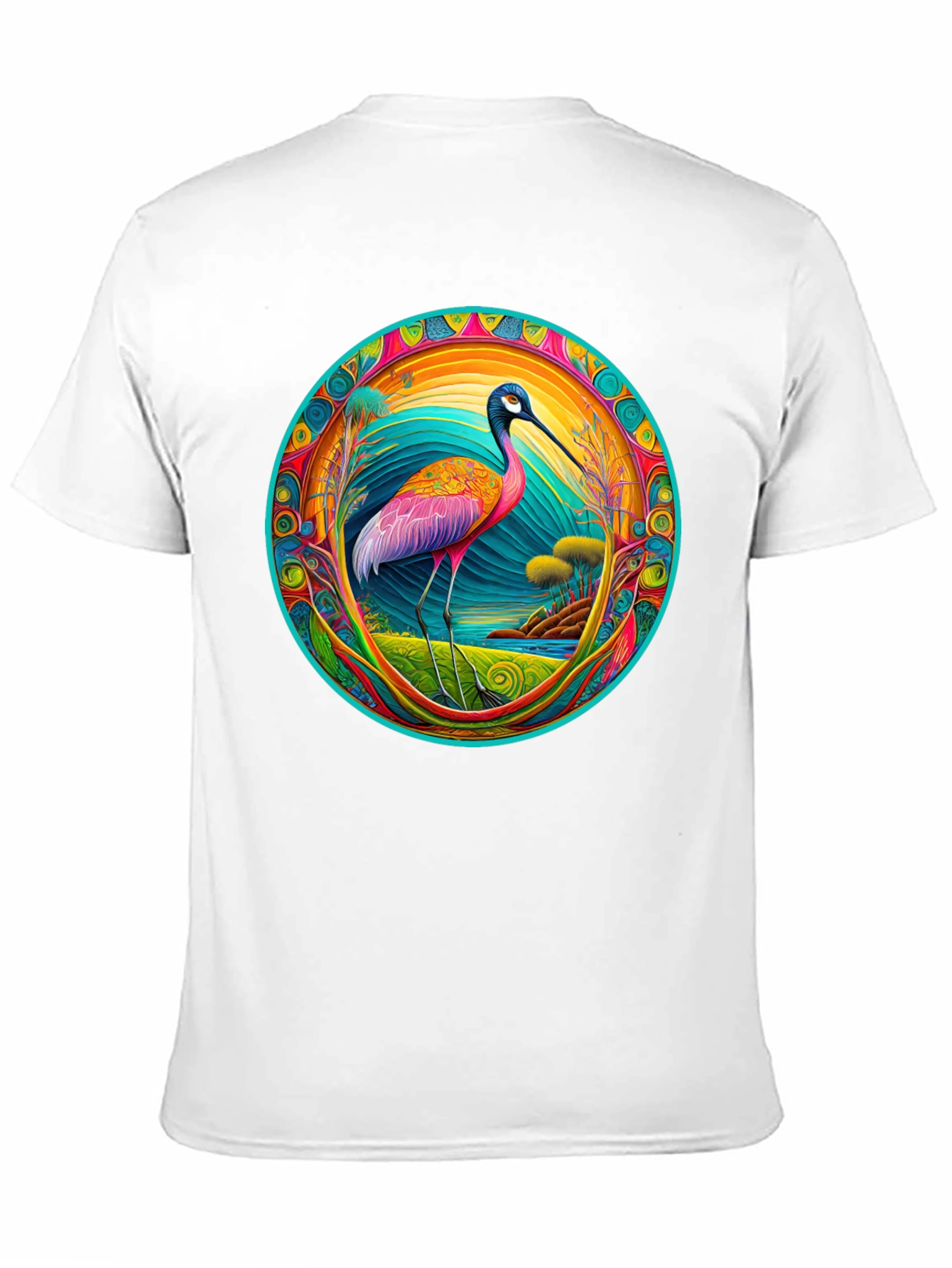 Psychedelic Ibis Graphic T-Shirt