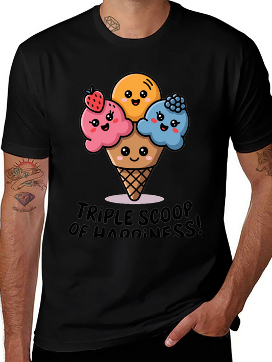 Triple Scoop Happiness Graphic Tee