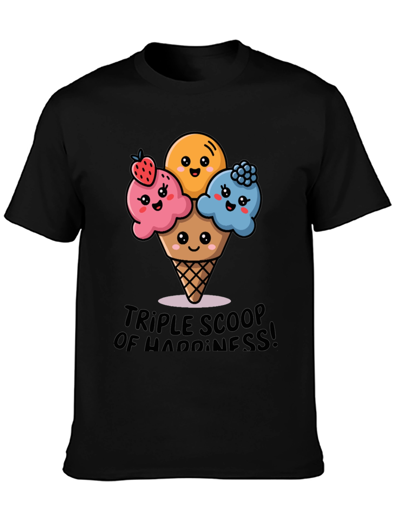 Triple Scoop Happiness Graphic Tee