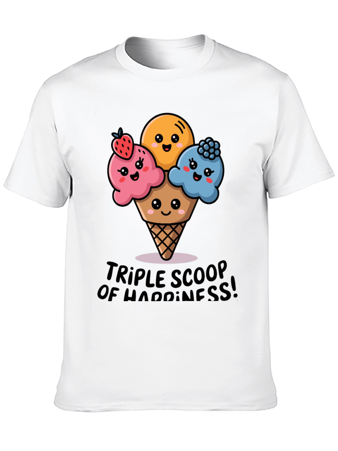 Triple Scoop Happiness Graphic Tee