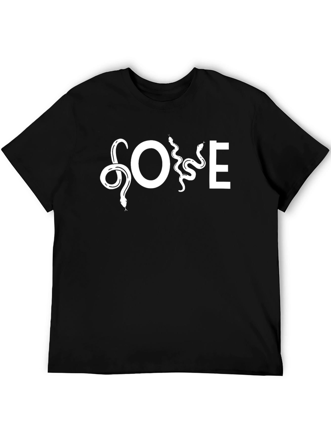 Snake Graphic Black T-Shirt - S O E Design