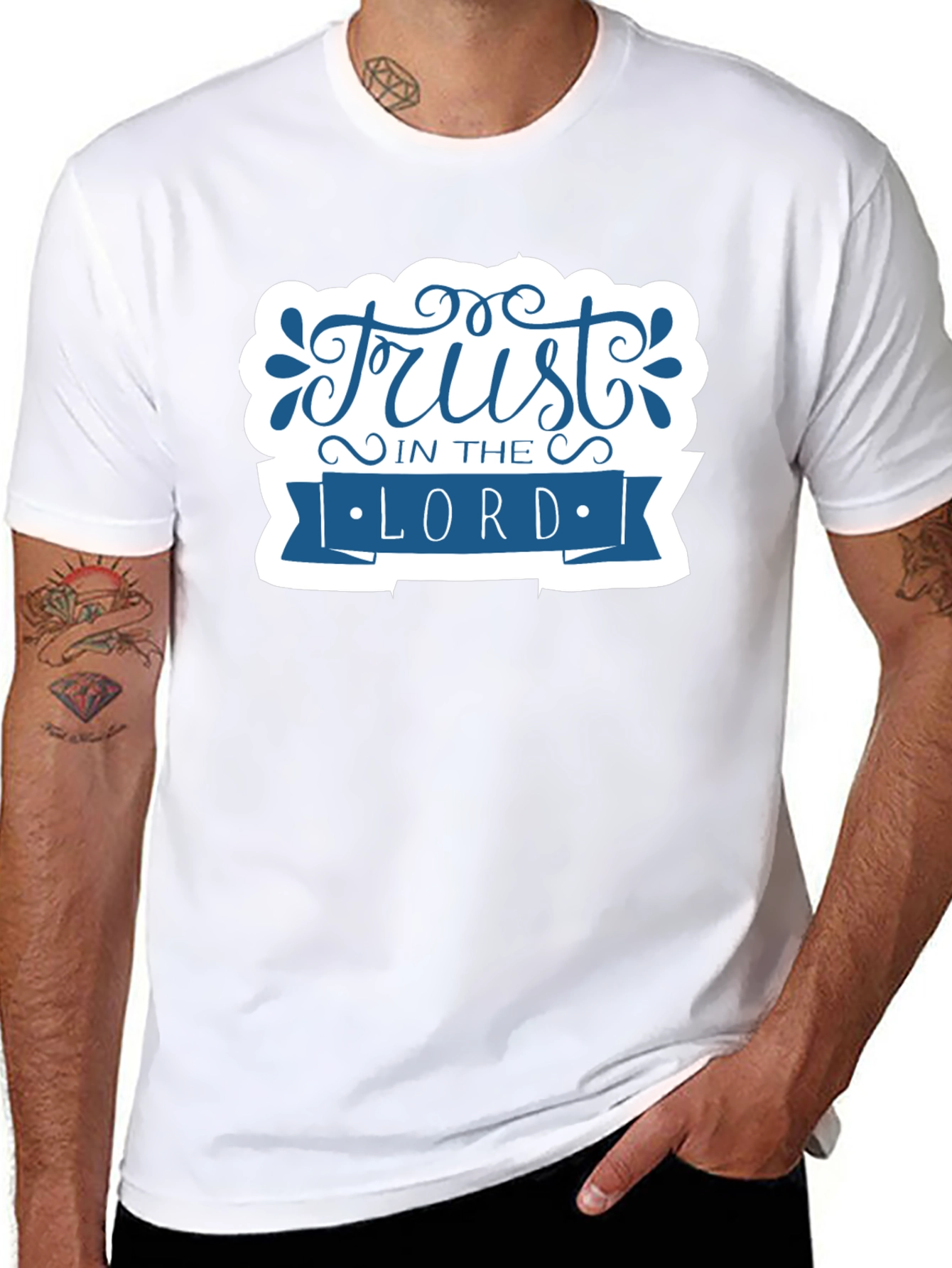 Trust in the Lord Graphic Tee - Black