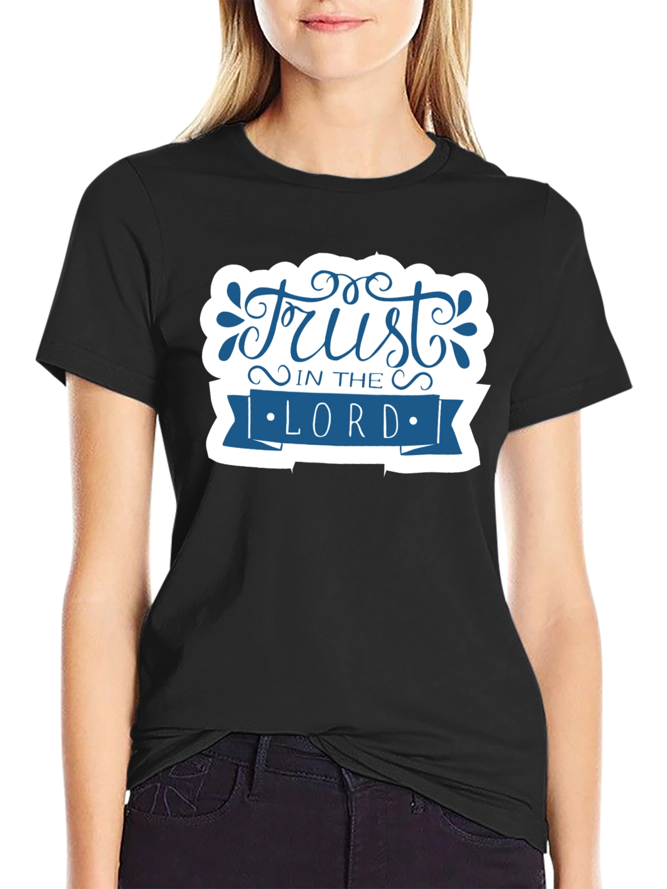 Trust in the Lord Graphic Tee - Black