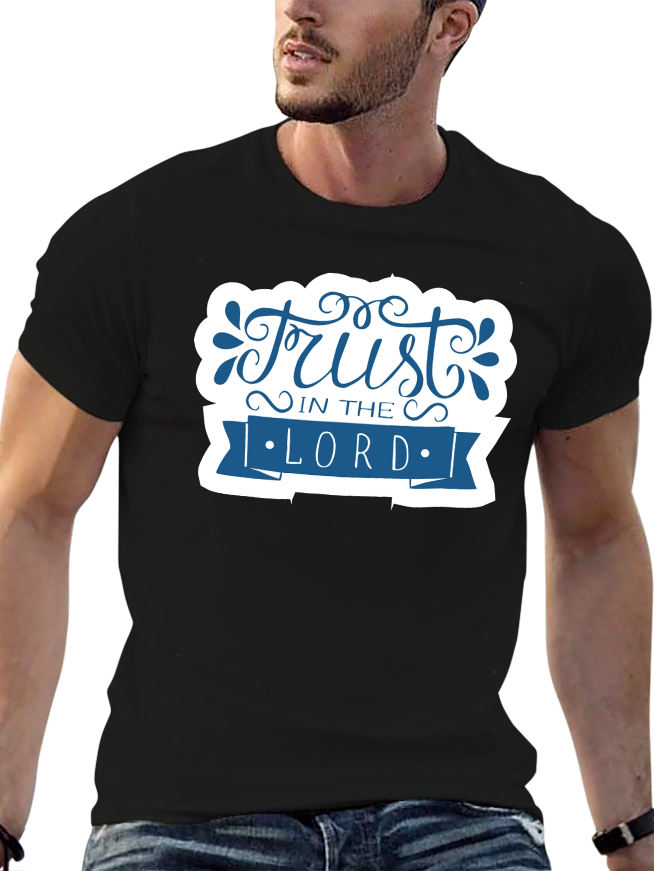 Trust in the Lord Graphic Tee - Black