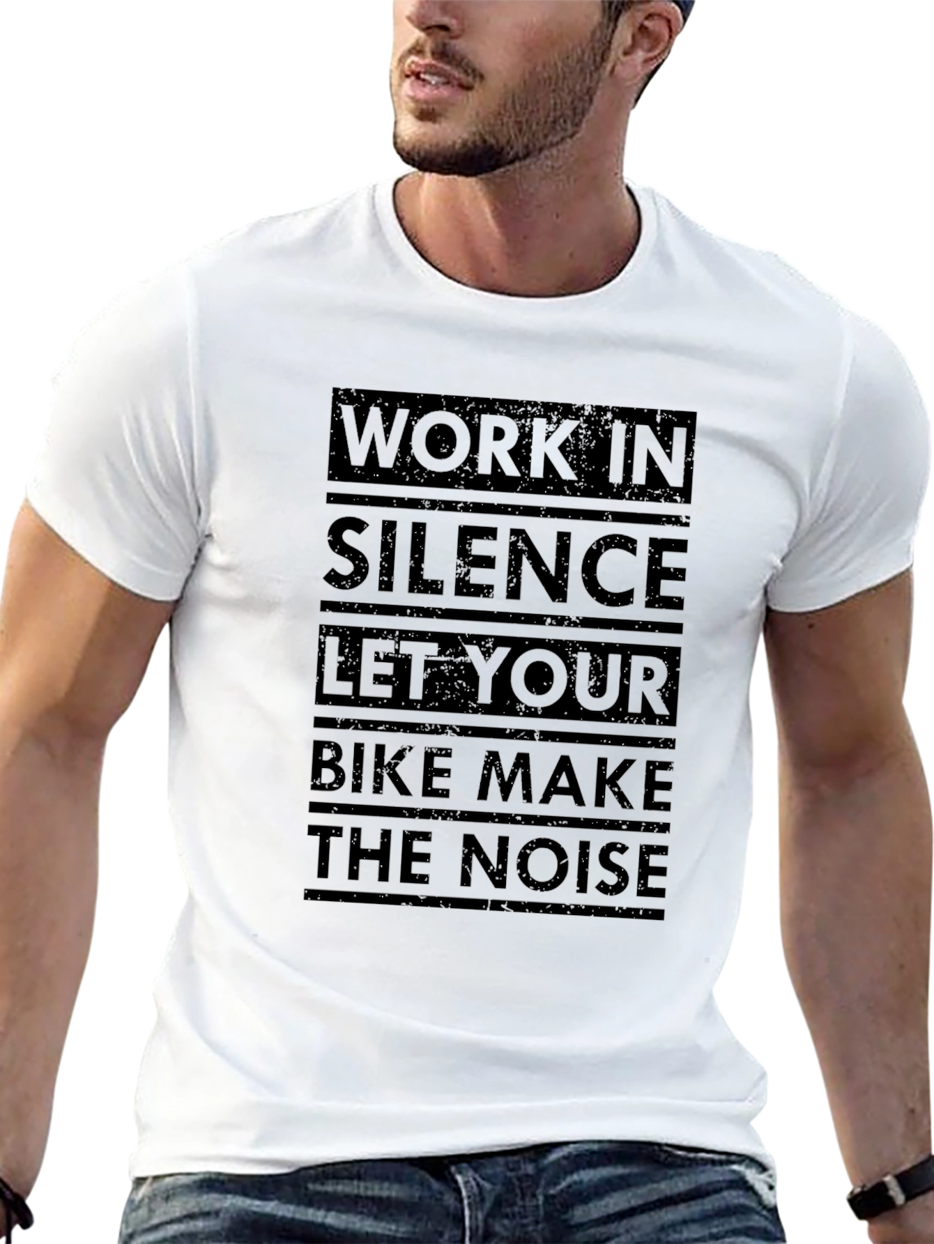 Work in Silence Bike T-Shirt - Ride Loud!