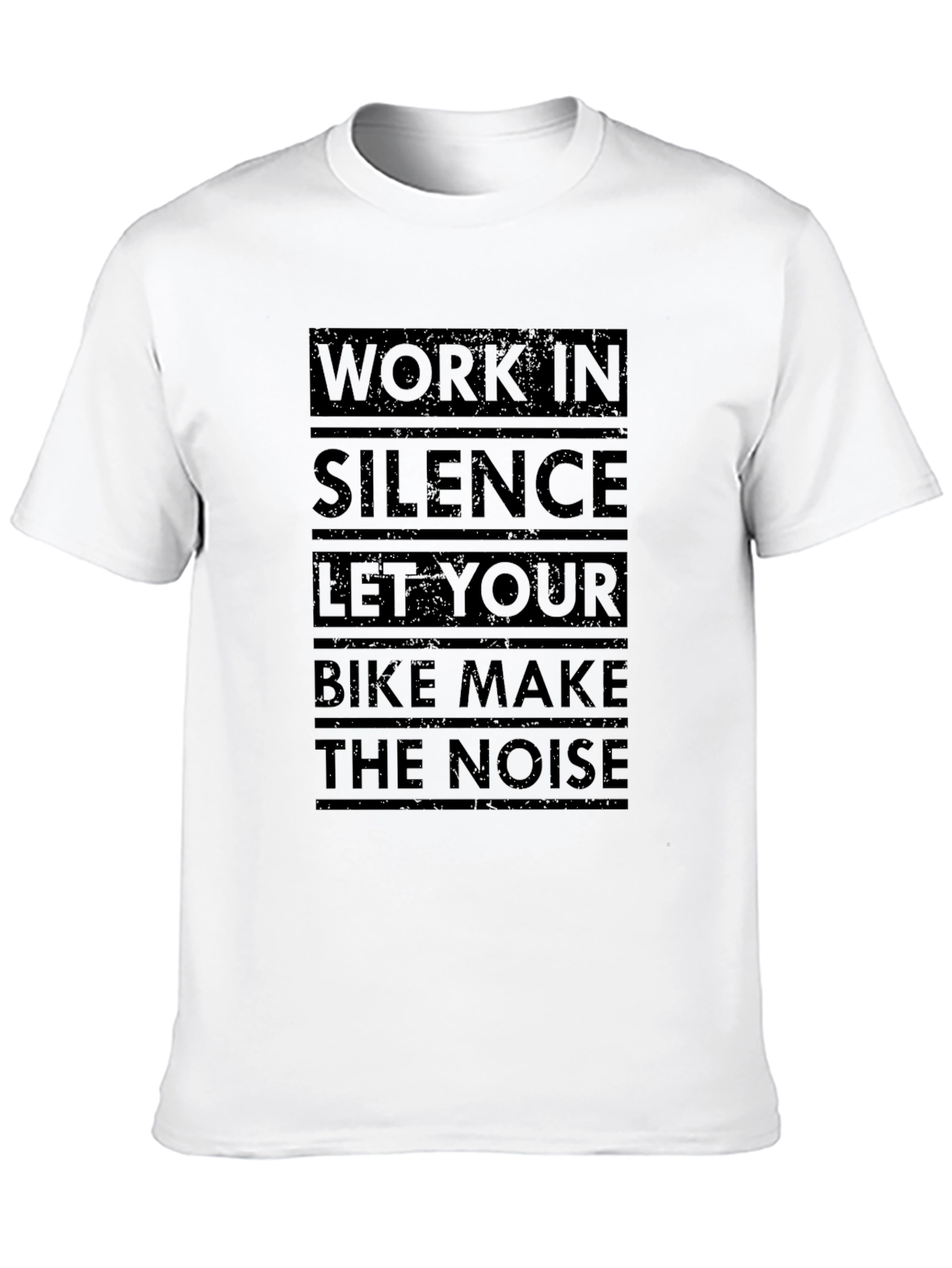 Work in Silence Bike T-Shirt - Ride Loud!