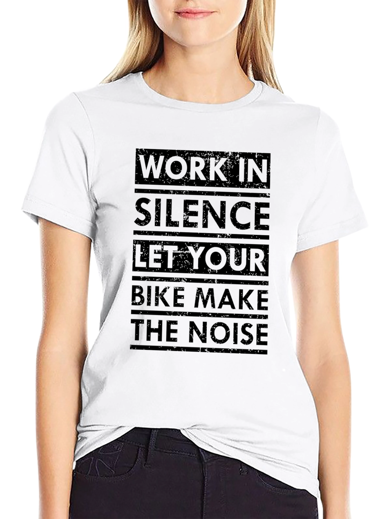 Work in Silence Bike T-Shirt - Ride Loud!